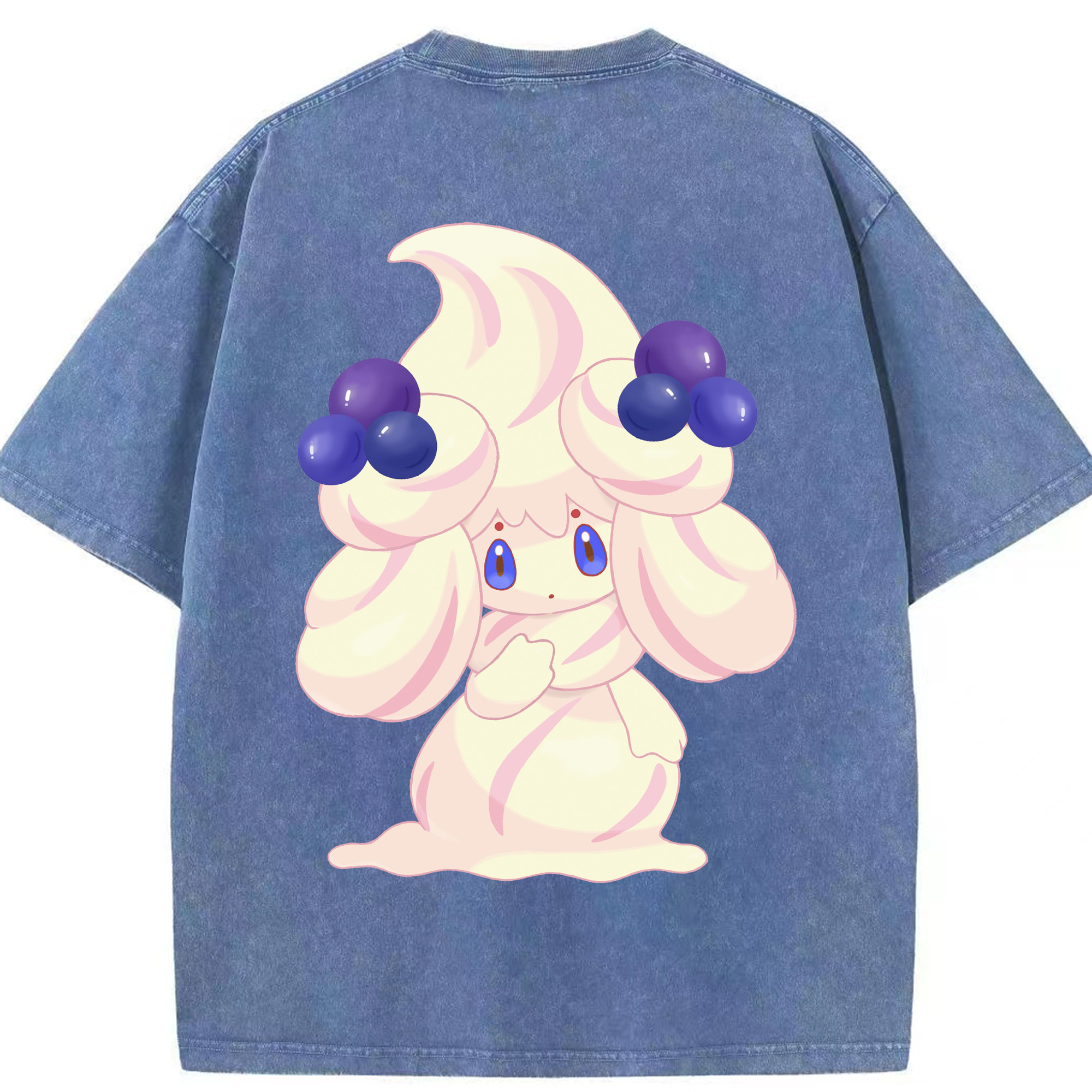 （画像用） ポケットモンスター Pokémon 綿100% ヴィンテージ風 半袖Tシャツ（背面プリント）