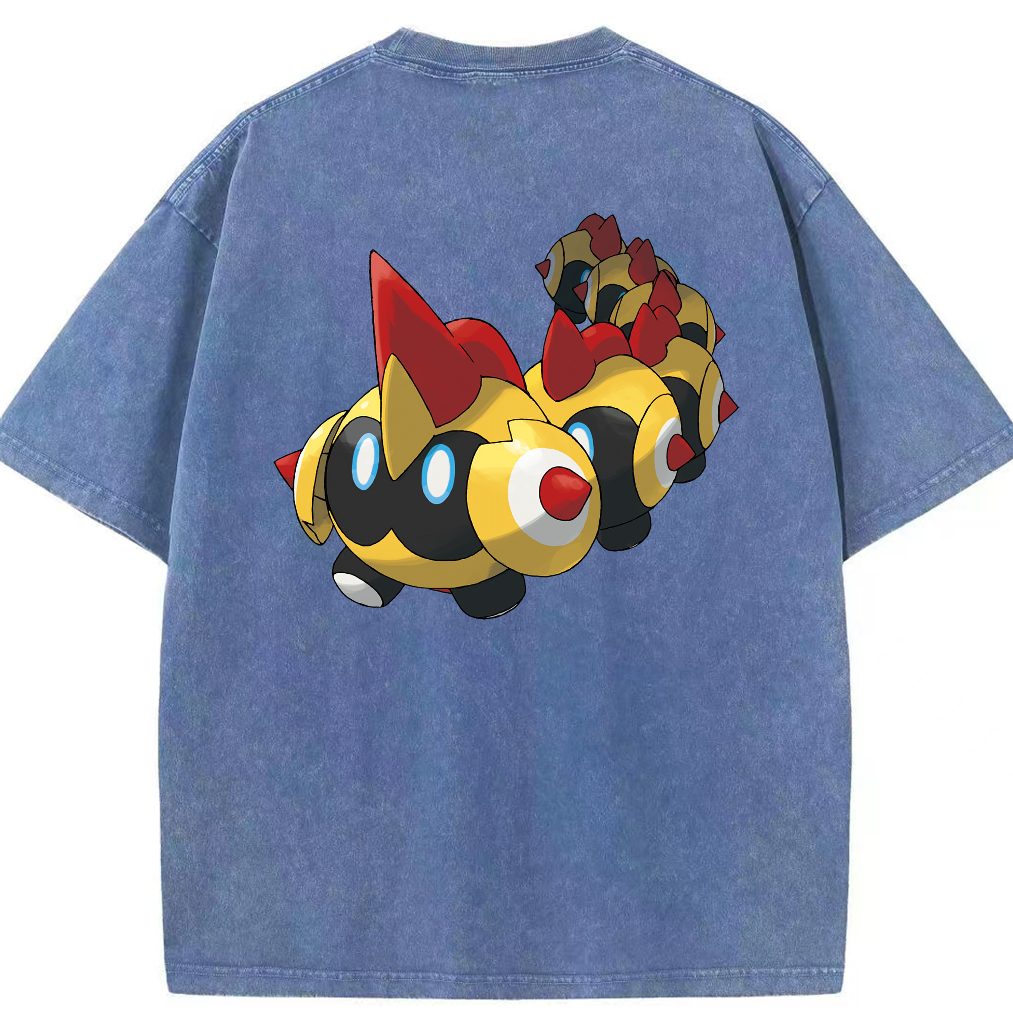 （画像用） ポケットモンスター Pokémon 綿100% ヴィンテージ風 半袖Tシャツ（背面プリント）