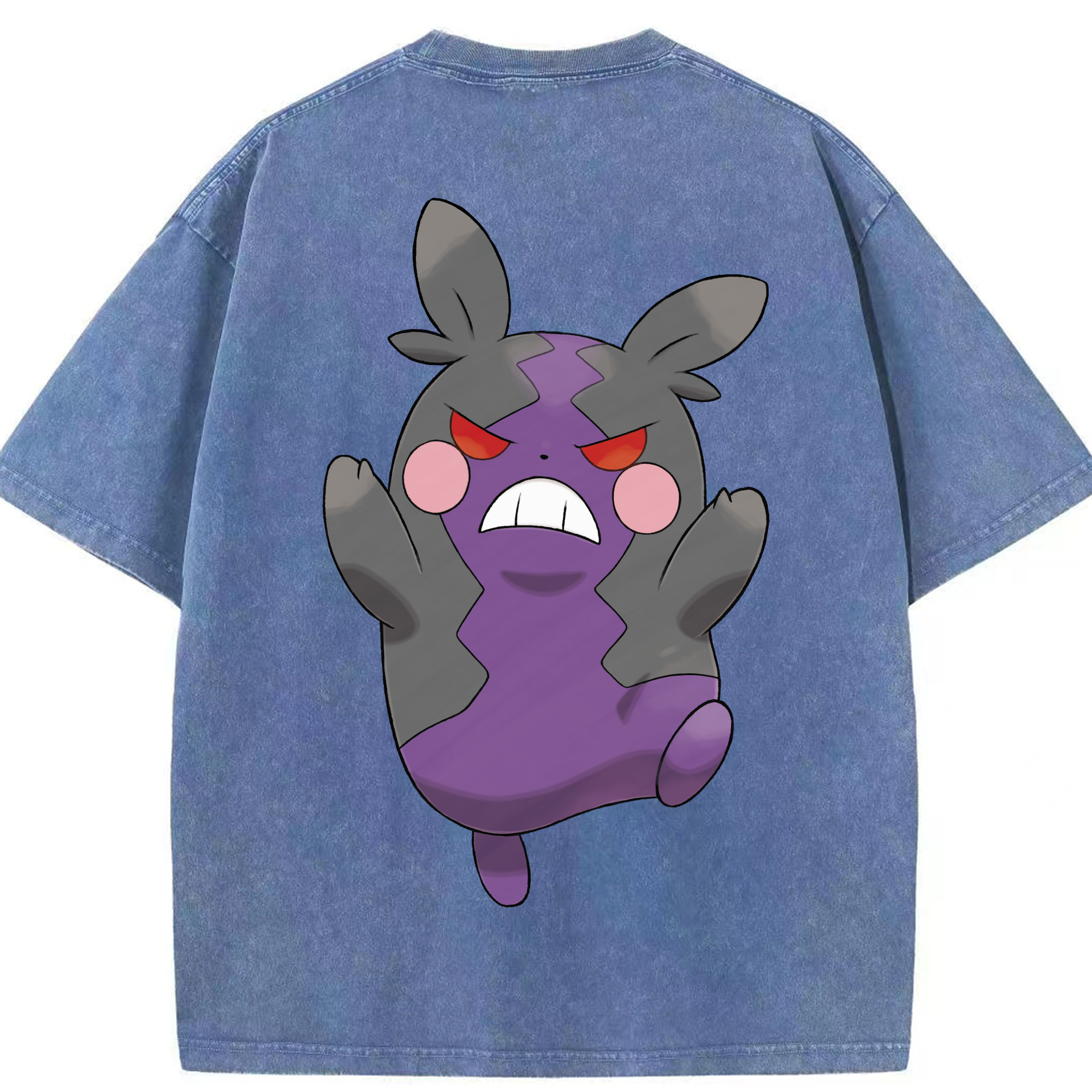 （画像用） ポケットモンスター Pokémon 綿100% ヴィンテージ風 半袖Tシャツ（背面プリント）