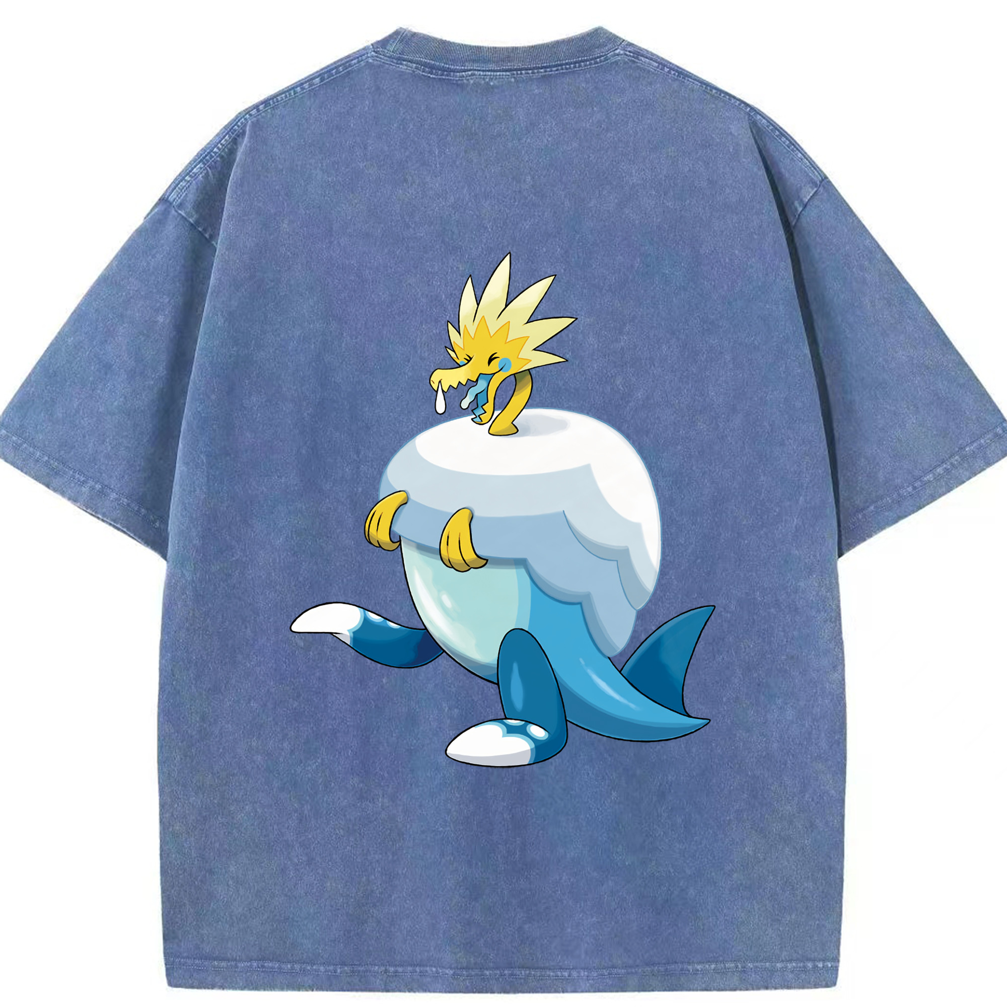 （画像用） ポケットモンスター Pokémon 綿100% ヴィンテージ風 半袖Tシャツ（背面プリント）