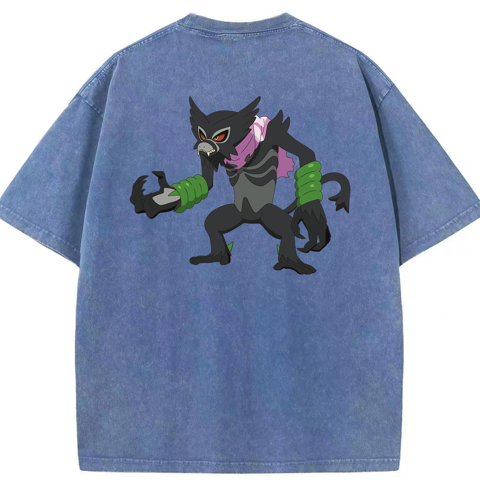 （画像用） ポケットモンスター Pokémon 綿100% ヴィンテージ風 半袖Tシャツ（背面プリント）