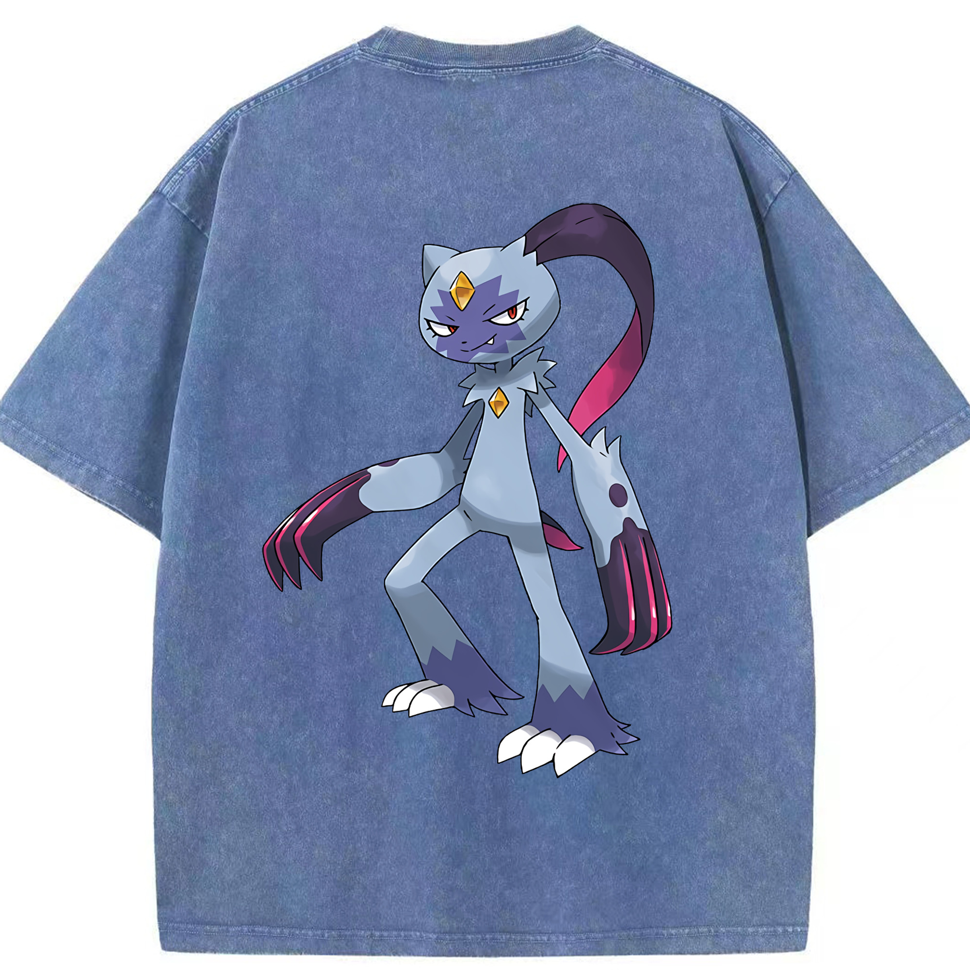 （画像用） ポケットモンスター Pokémon 綿100% ヴィンテージ風 半袖Tシャツ（背面プリント）