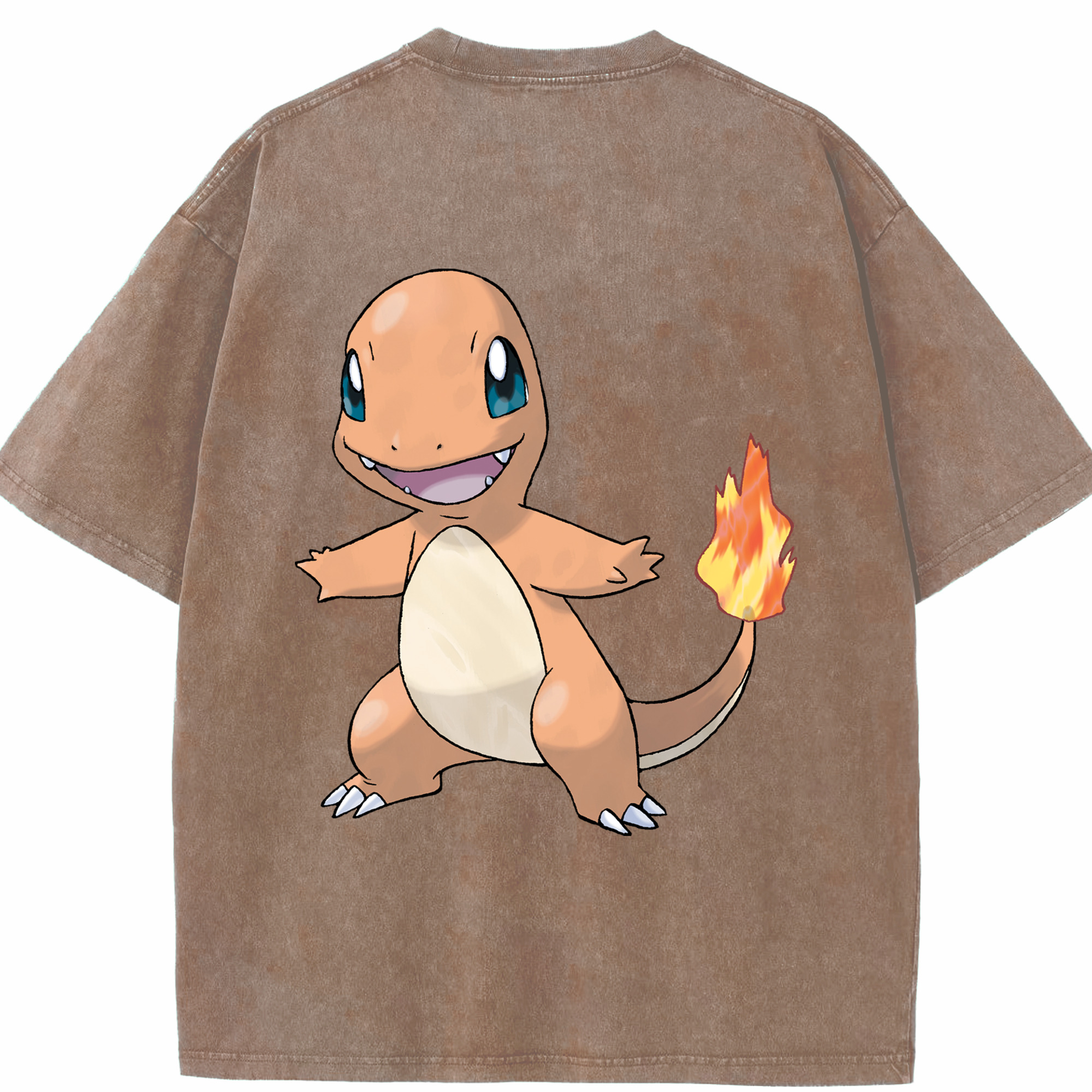（画像用） ポケットモンスター Pokémon 綿100% ヴィンテージ風 半袖Tシャツ（背面プリント）