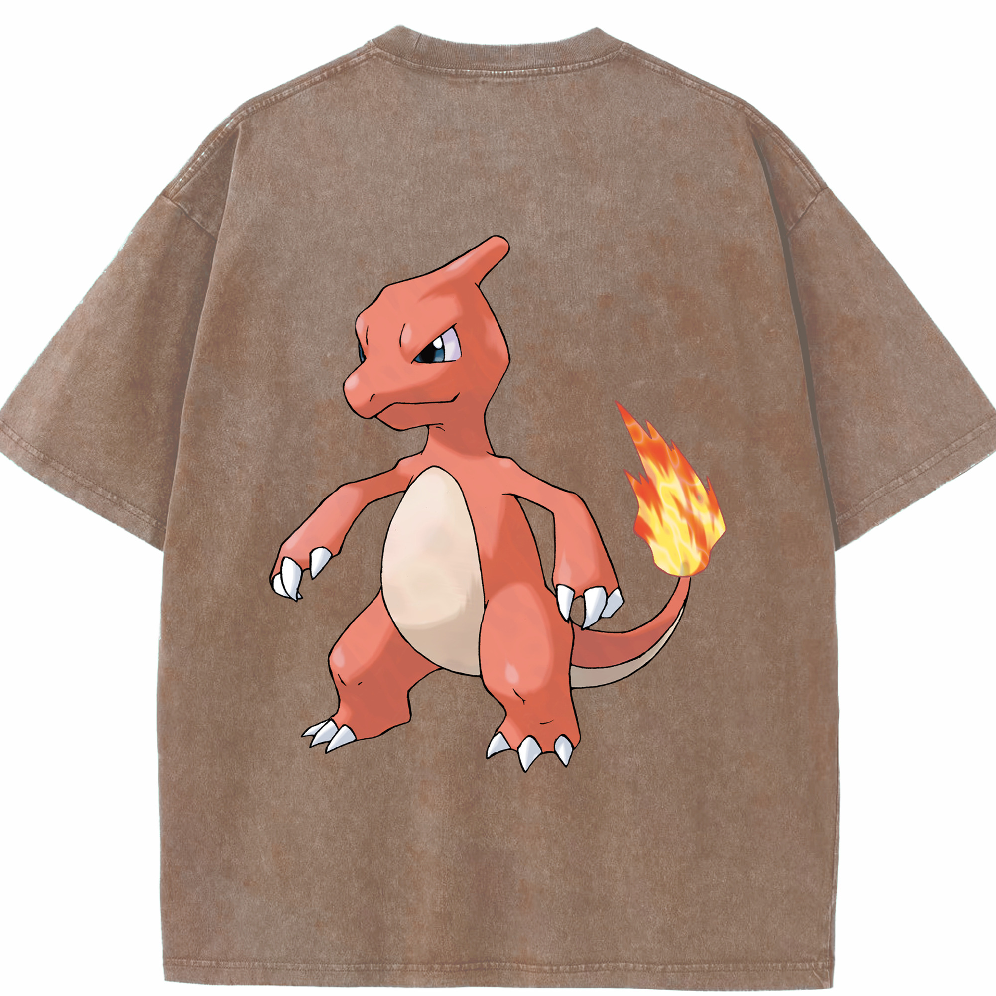 （画像用） ポケットモンスター Pokémon 綿100% ヴィンテージ風 半袖Tシャツ（背面プリント）