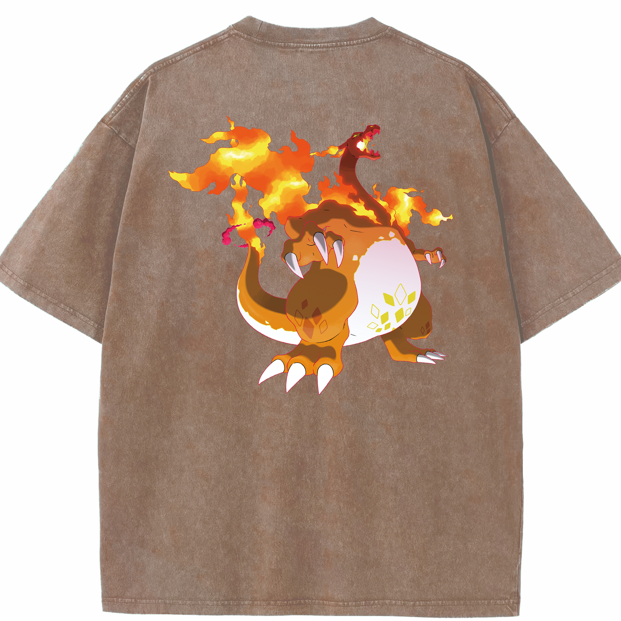 （画像用） ポケットモンスター Pokémon 綿100% ヴィンテージ風 半袖Tシャツ（背面プリント）