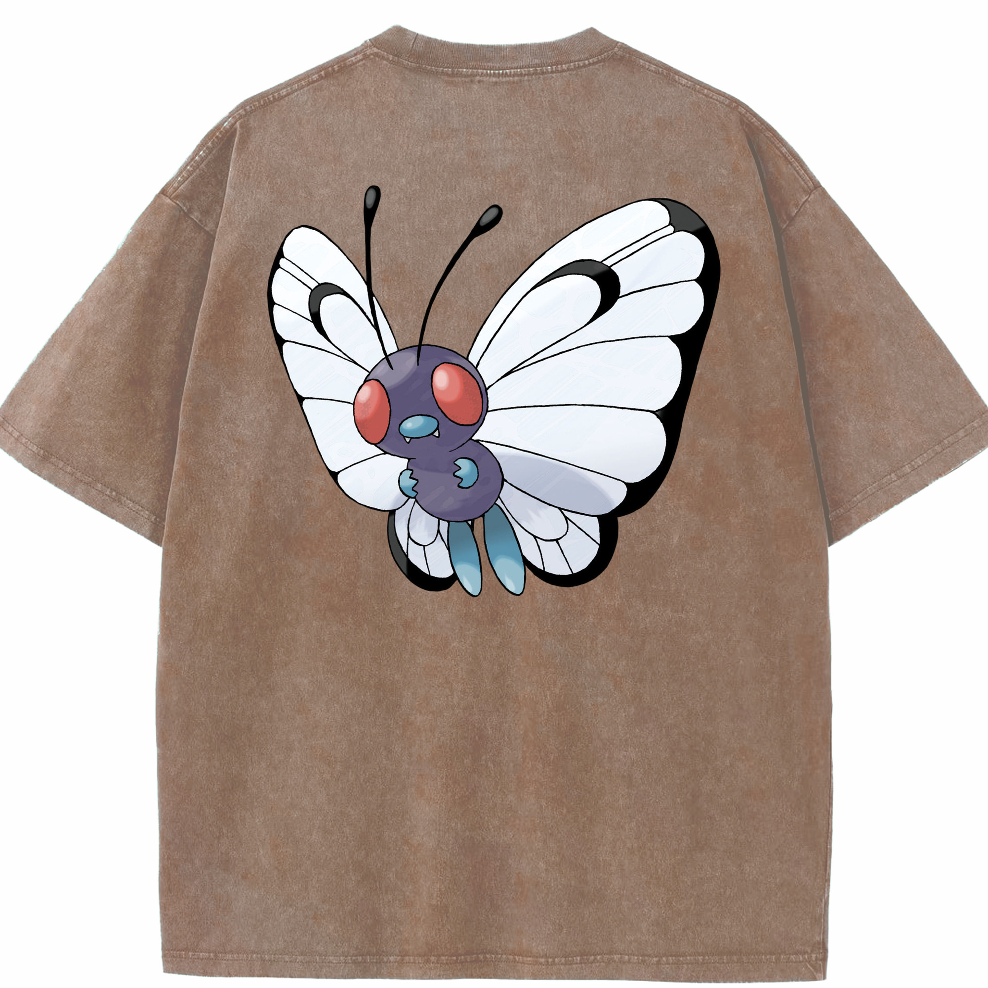 （画像用） ポケットモンスター Pokémon 綿100% ヴィンテージ風 半袖Tシャツ（背面プリント）
