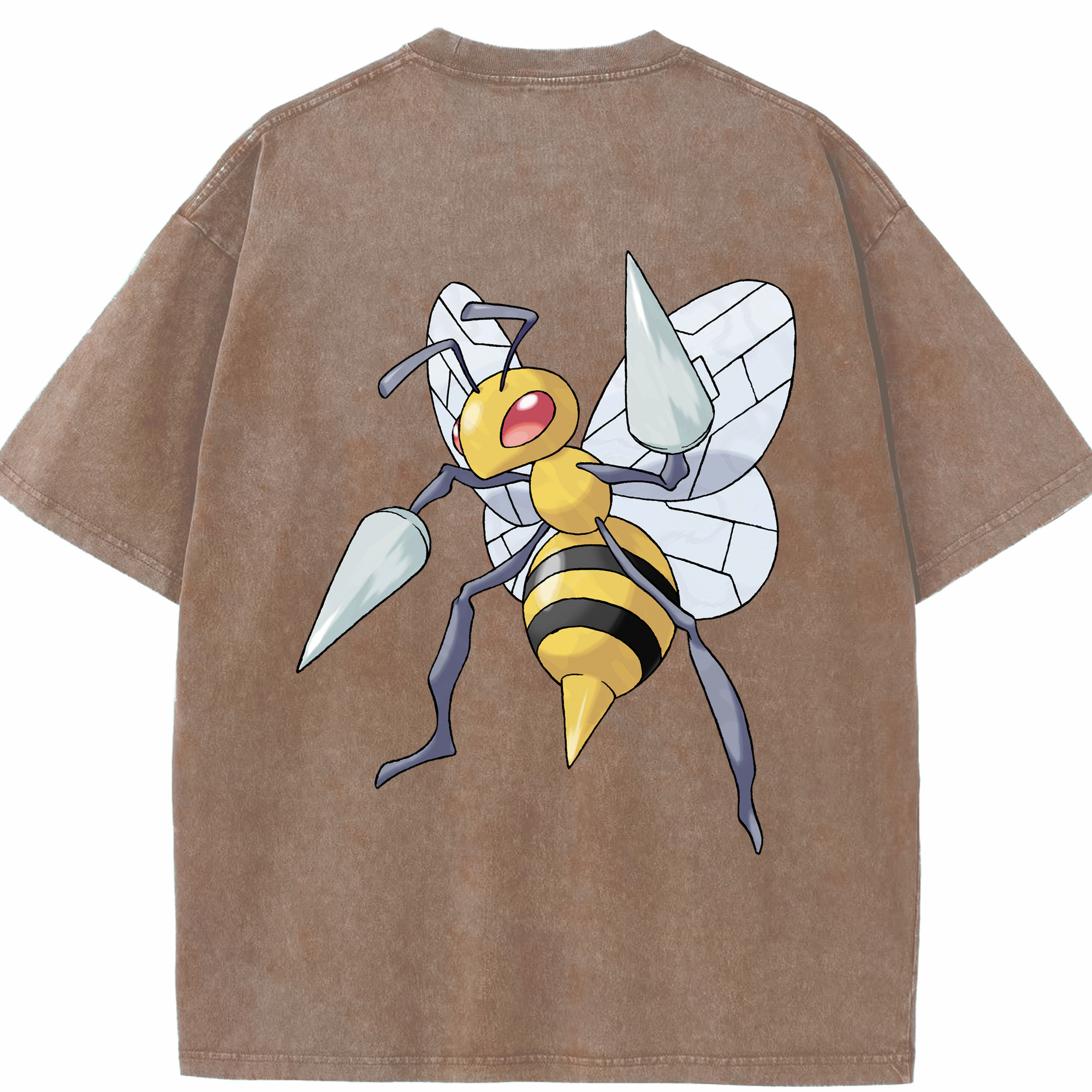 （画像用） ポケットモンスター Pokémon 綿100% ヴィンテージ風 半袖Tシャツ（背面プリント）