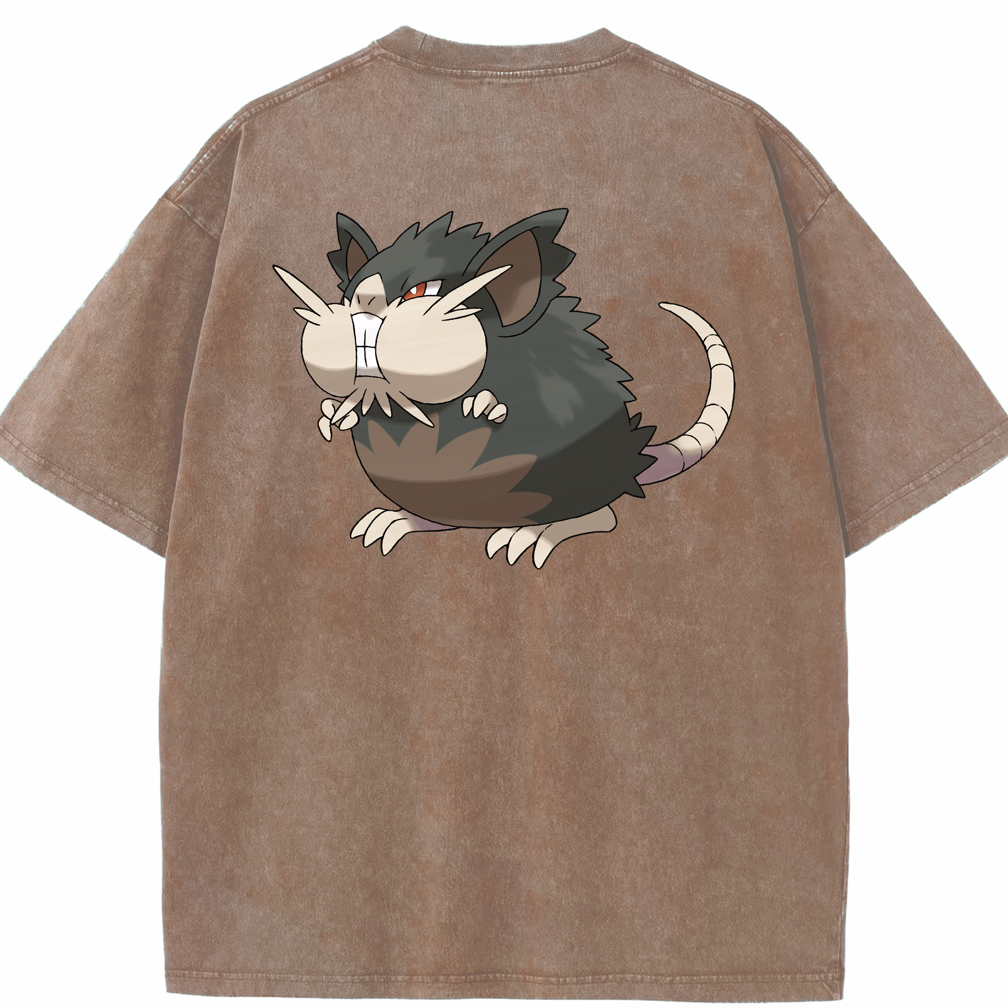 （画像用） ポケットモンスター Pokémon 綿100% ヴィンテージ風 半袖Tシャツ（背面プリント）