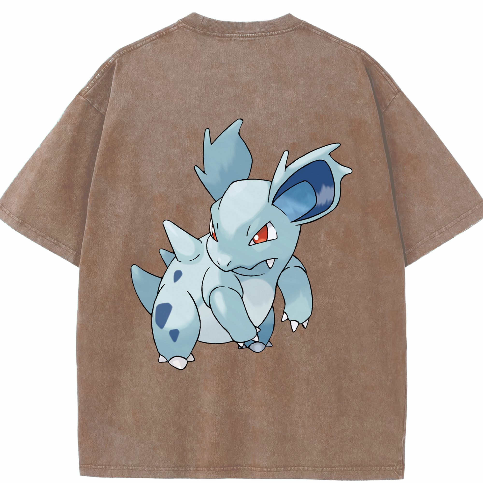 （画像用） ポケットモンスター Pokémon 綿100% ヴィンテージ風 半袖Tシャツ（背面プリント）