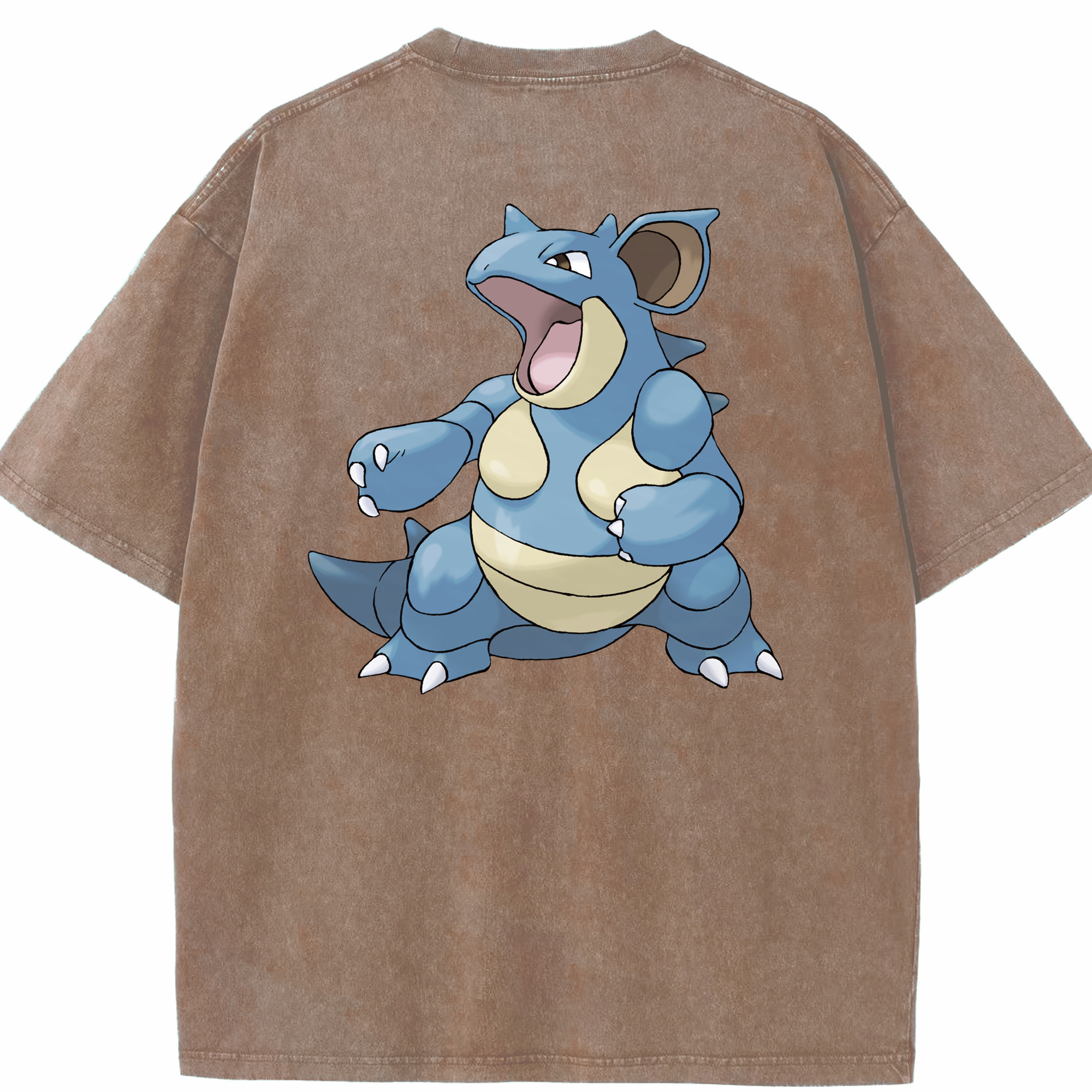 （画像用） ポケットモンスター Pokémon 綿100% ヴィンテージ風 半袖Tシャツ（背面プリント）