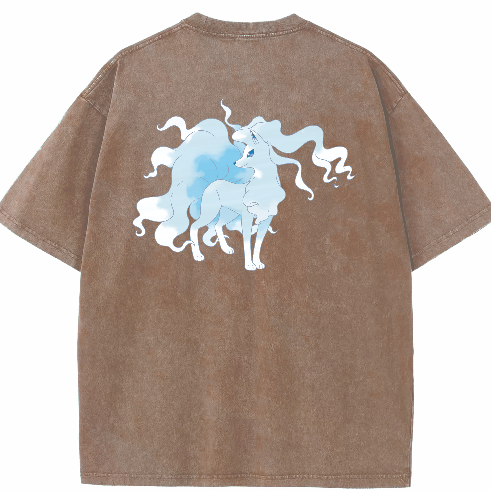 （画像用） ポケットモンスター Pokémon 綿100% ヴィンテージ風 半袖Tシャツ（背面プリント）