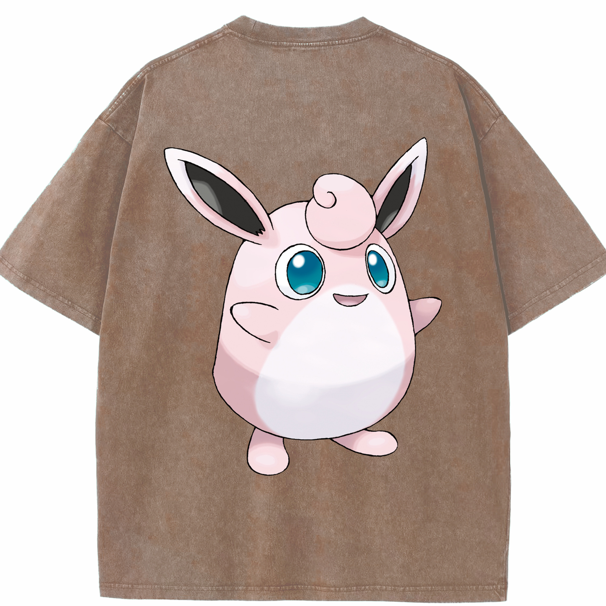 （画像用） ポケットモンスター Pokémon 綿100% ヴィンテージ風 半袖Tシャツ（背面プリント）