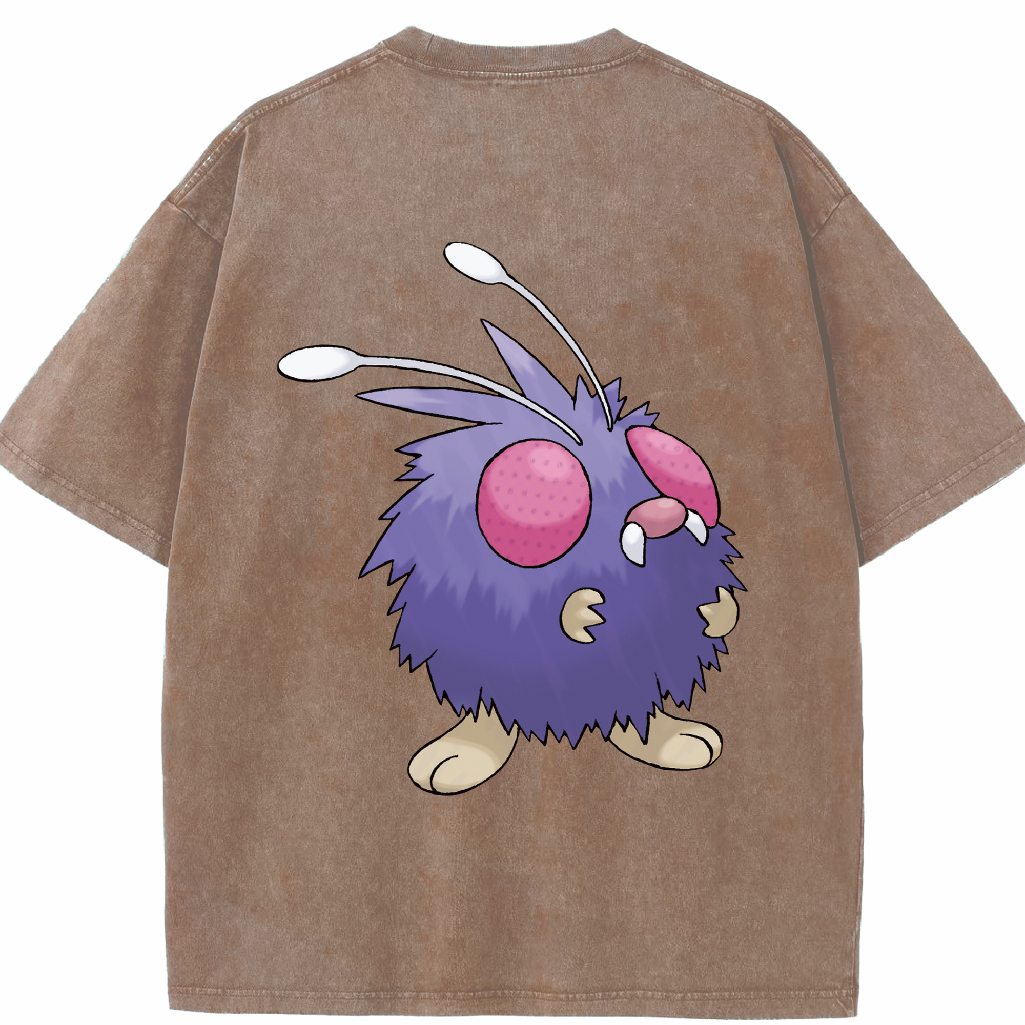 （画像用） ポケットモンスター Pokémon 綿100% ヴィンテージ風 半袖Tシャツ（背面プリント）