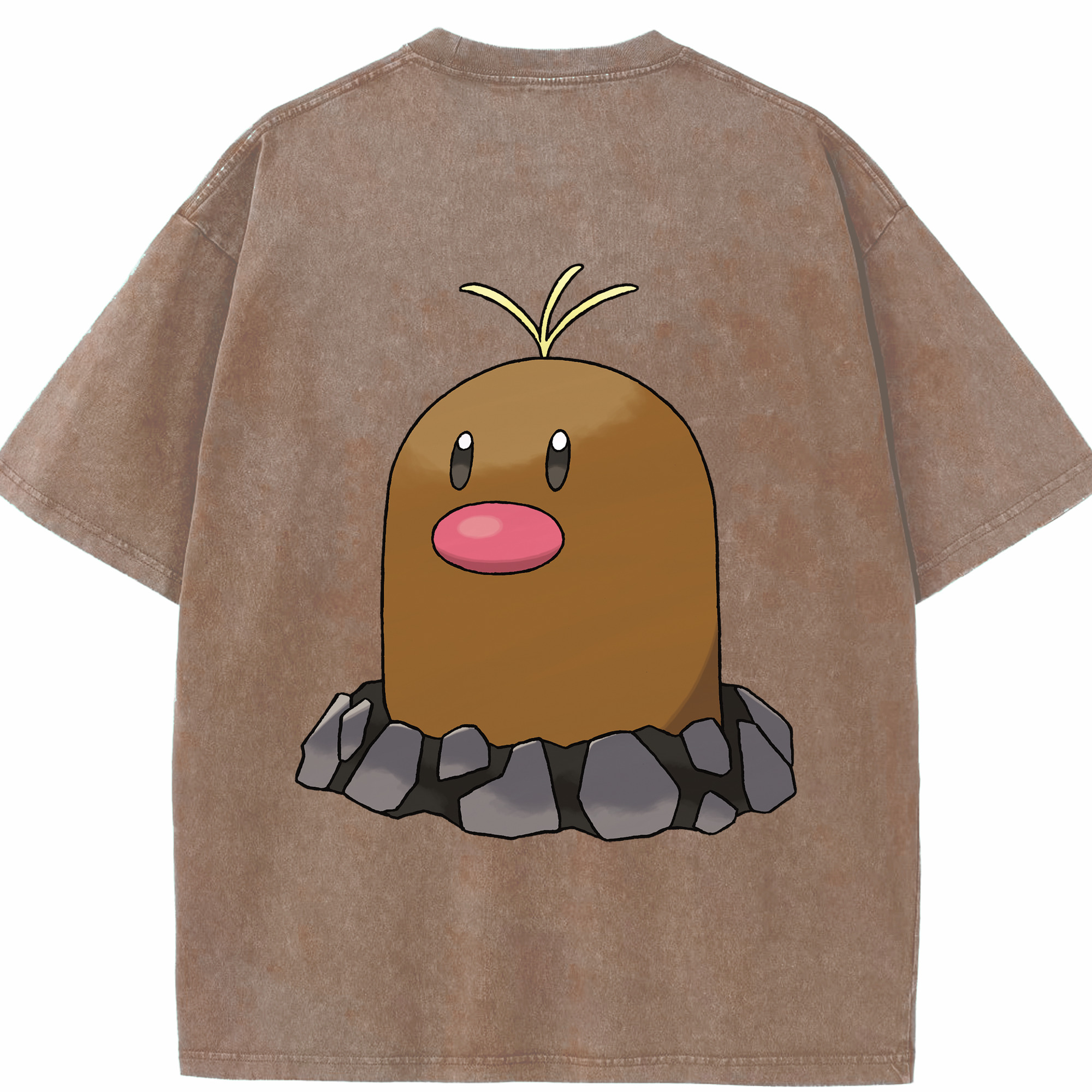 （画像用） ポケットモンスター Pokémon 綿100% ヴィンテージ風 半袖Tシャツ（背面プリント）