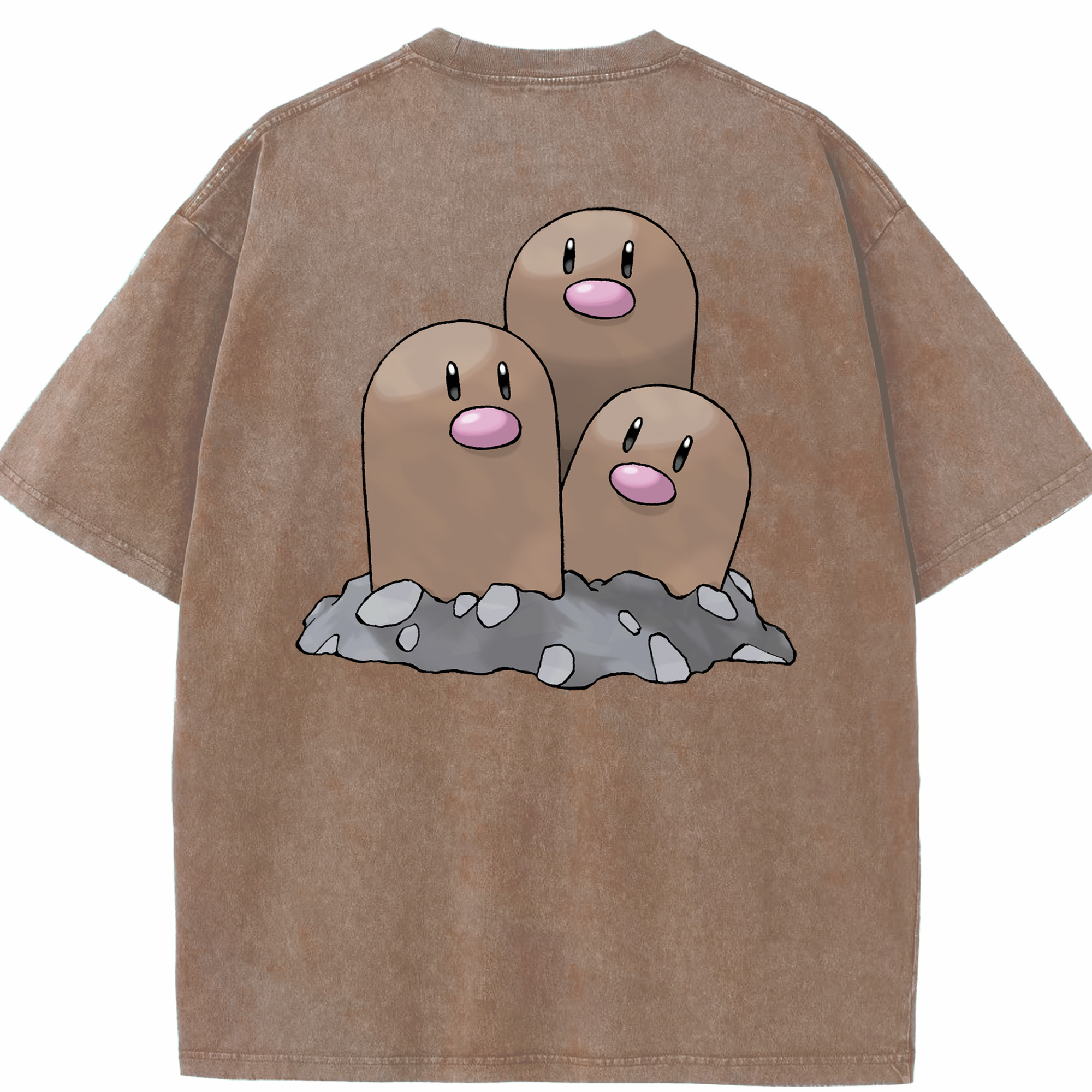 （画像用） ポケットモンスター Pokémon 綿100% ヴィンテージ風 半袖Tシャツ（背面プリント）