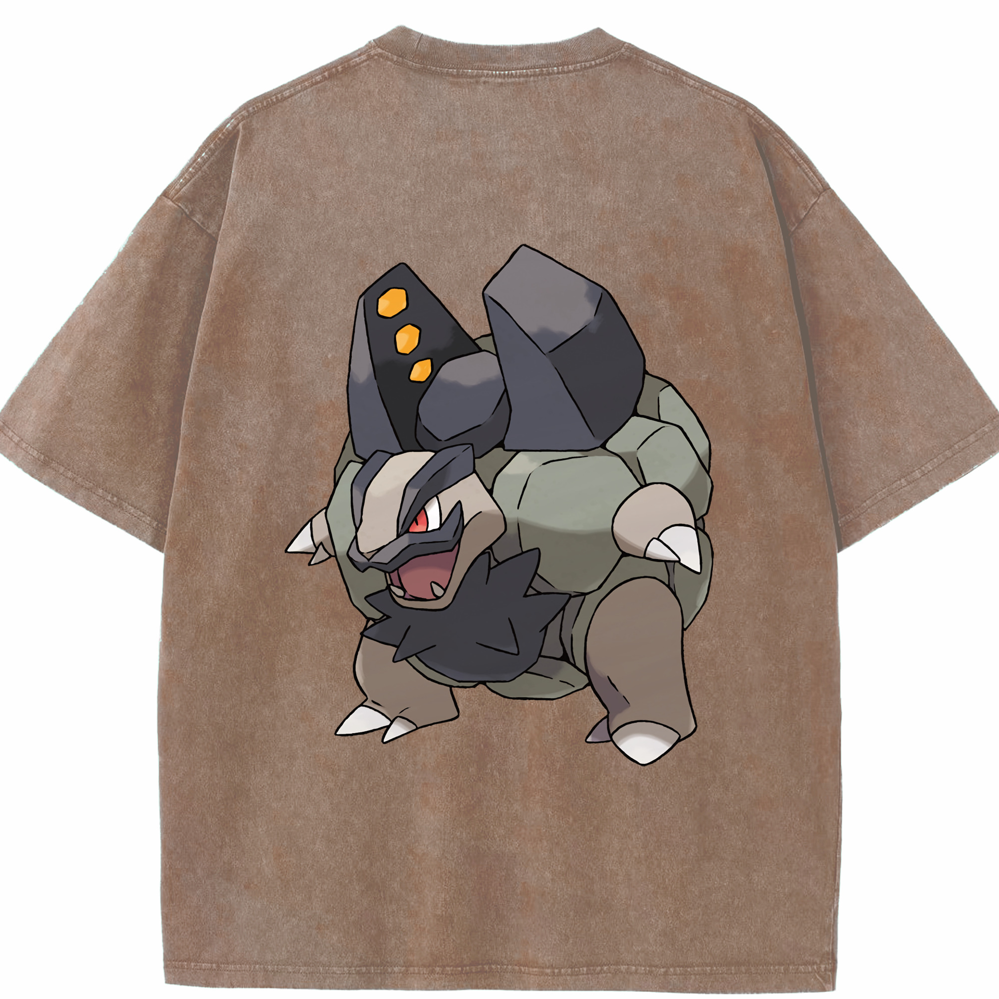 （画像用） ポケットモンスター Pokémon 綿100% ヴィンテージ風 半袖Tシャツ（背面プリント）