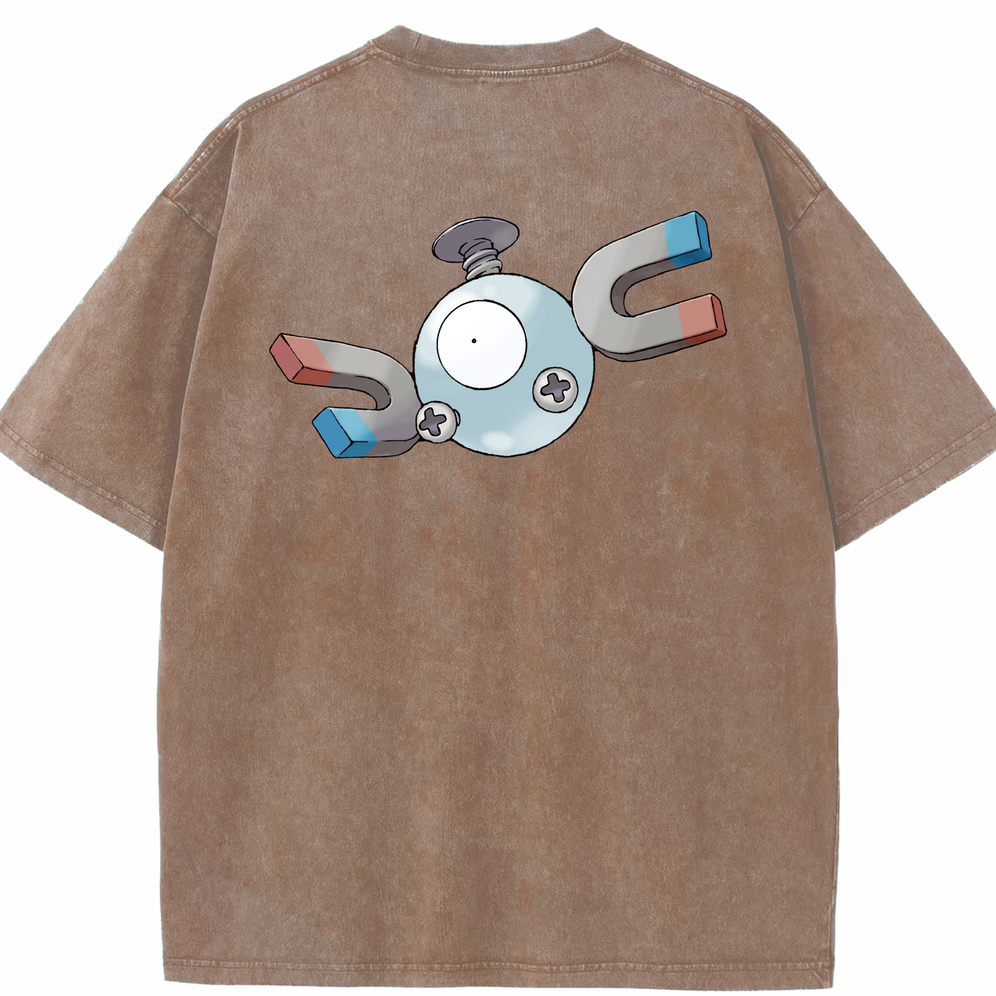 （画像用） ポケットモンスター Pokémon 綿100% ヴィンテージ風 半袖Tシャツ（背面プリント）