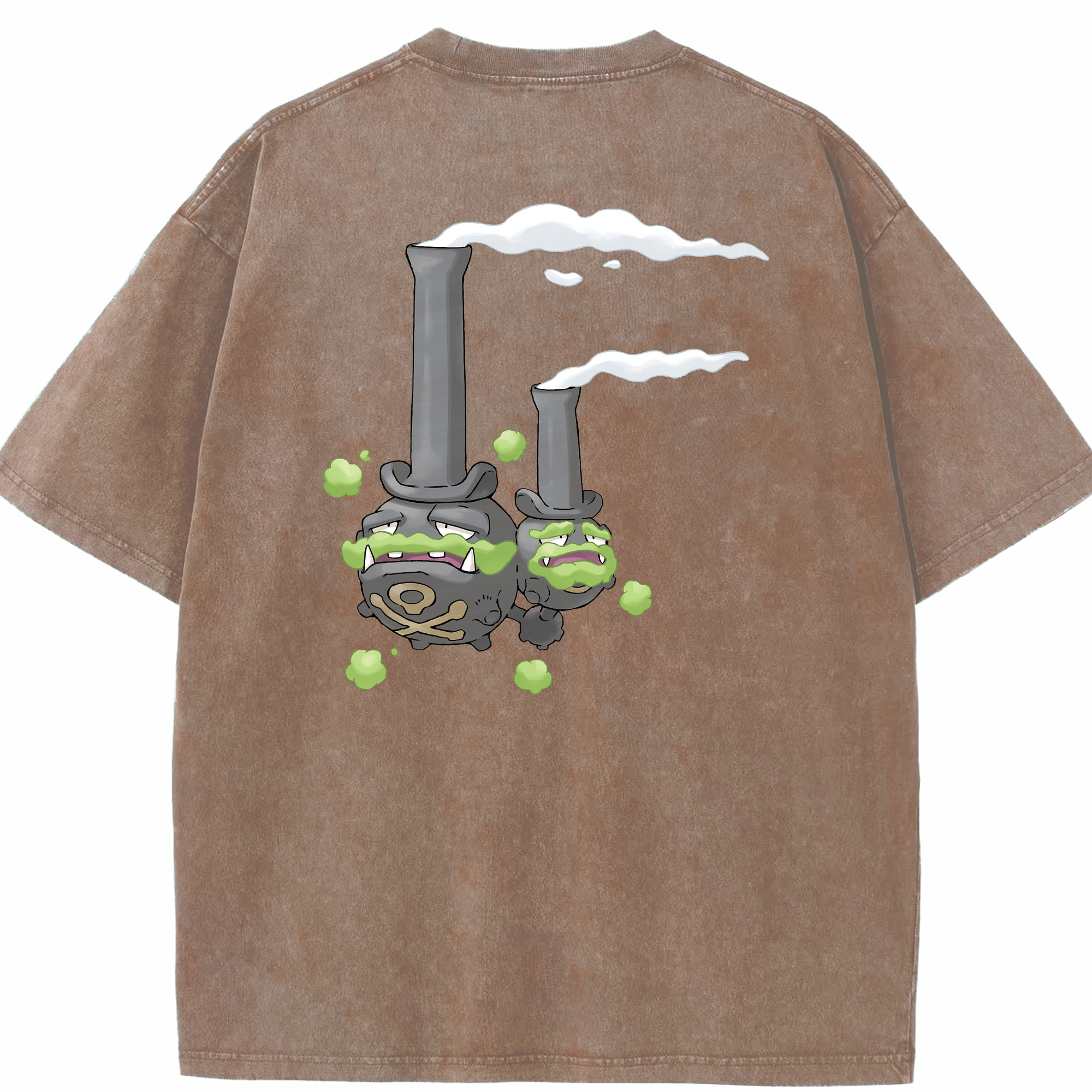 （画像用） ポケットモンスター Pokémon 綿100% ヴィンテージ風 半袖Tシャツ（背面プリント）