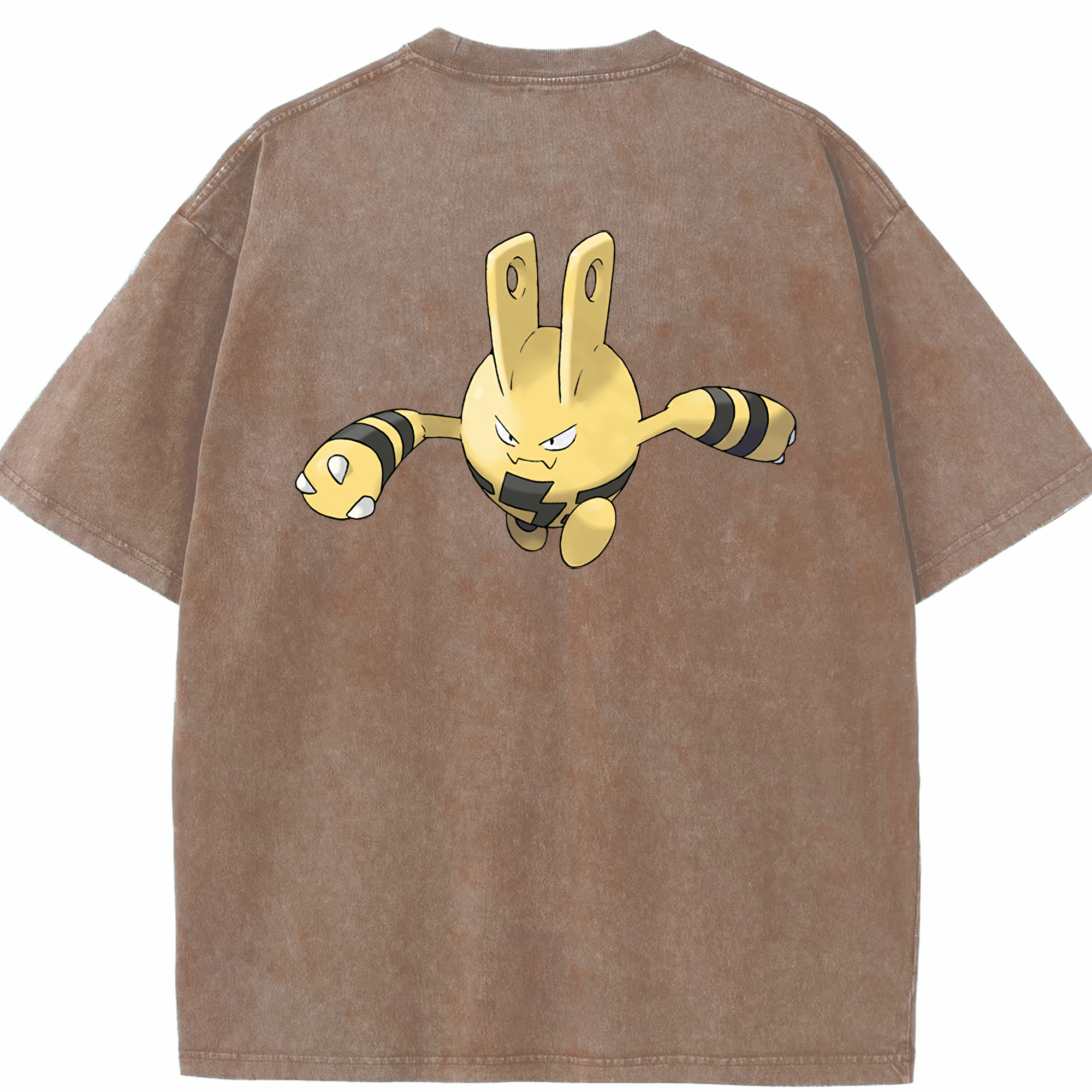（画像用） ポケットモンスター Pokémon 綿100% ヴィンテージ風 半袖Tシャツ（背面プリント）