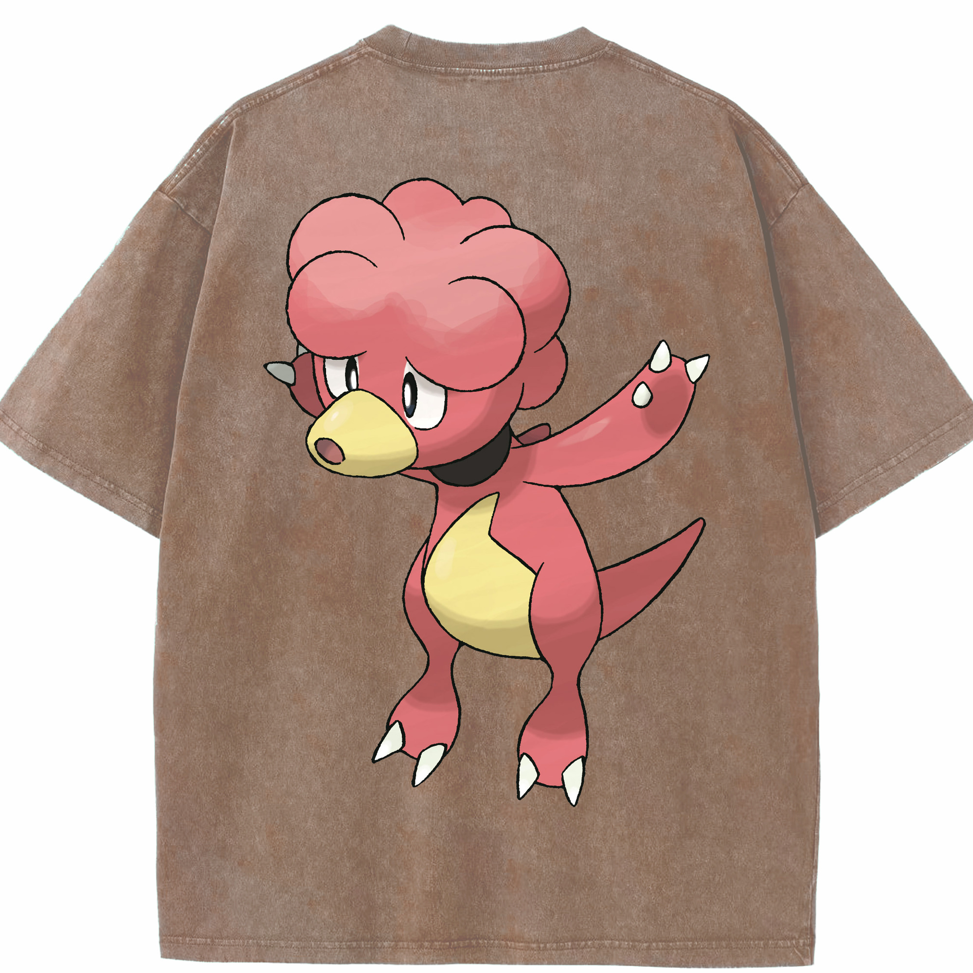 （画像用） ポケットモンスター Pokémon 綿100% ヴィンテージ風 半袖Tシャツ（背面プリント）