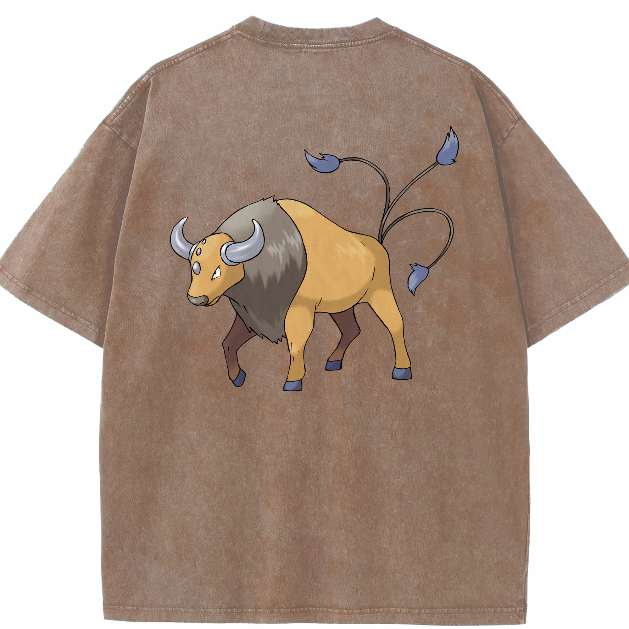 （画像用） ポケットモンスター Pokémon 綿100% ヴィンテージ風 半袖Tシャツ（背面プリント）