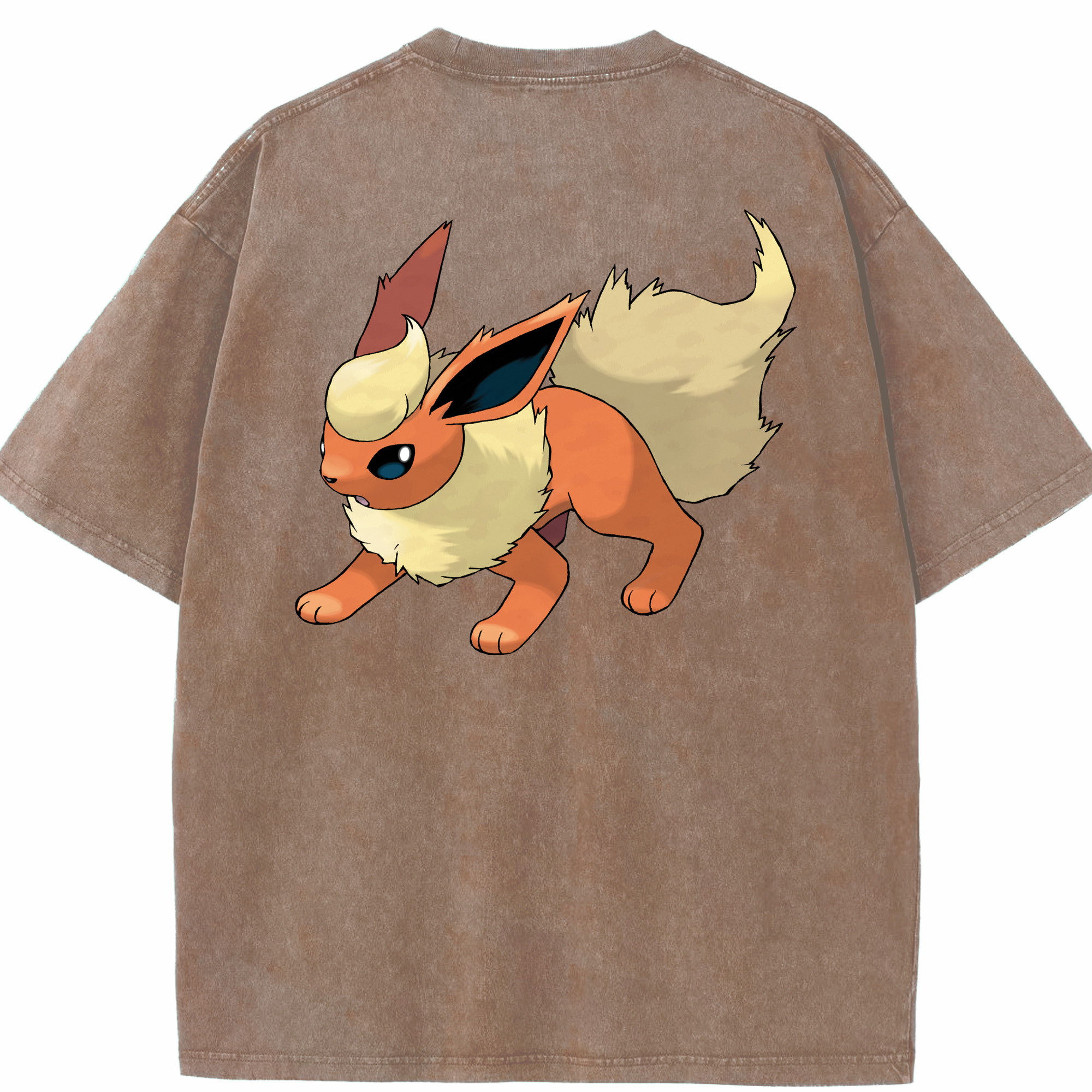（画像用） ポケットモンスター Pokémon 綿100% ヴィンテージ風 半袖Tシャツ（背面プリント）