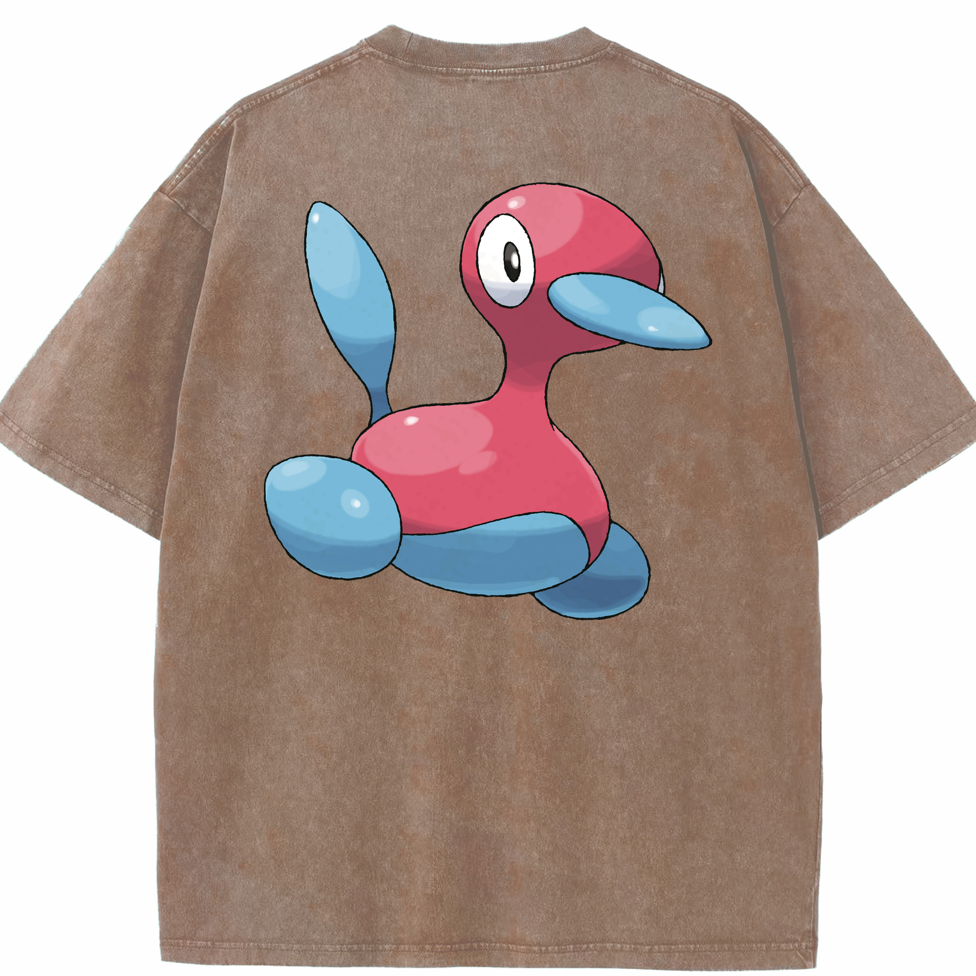（画像用） ポケットモンスター Pokémon 綿100% ヴィンテージ風 半袖Tシャツ（背面プリント）