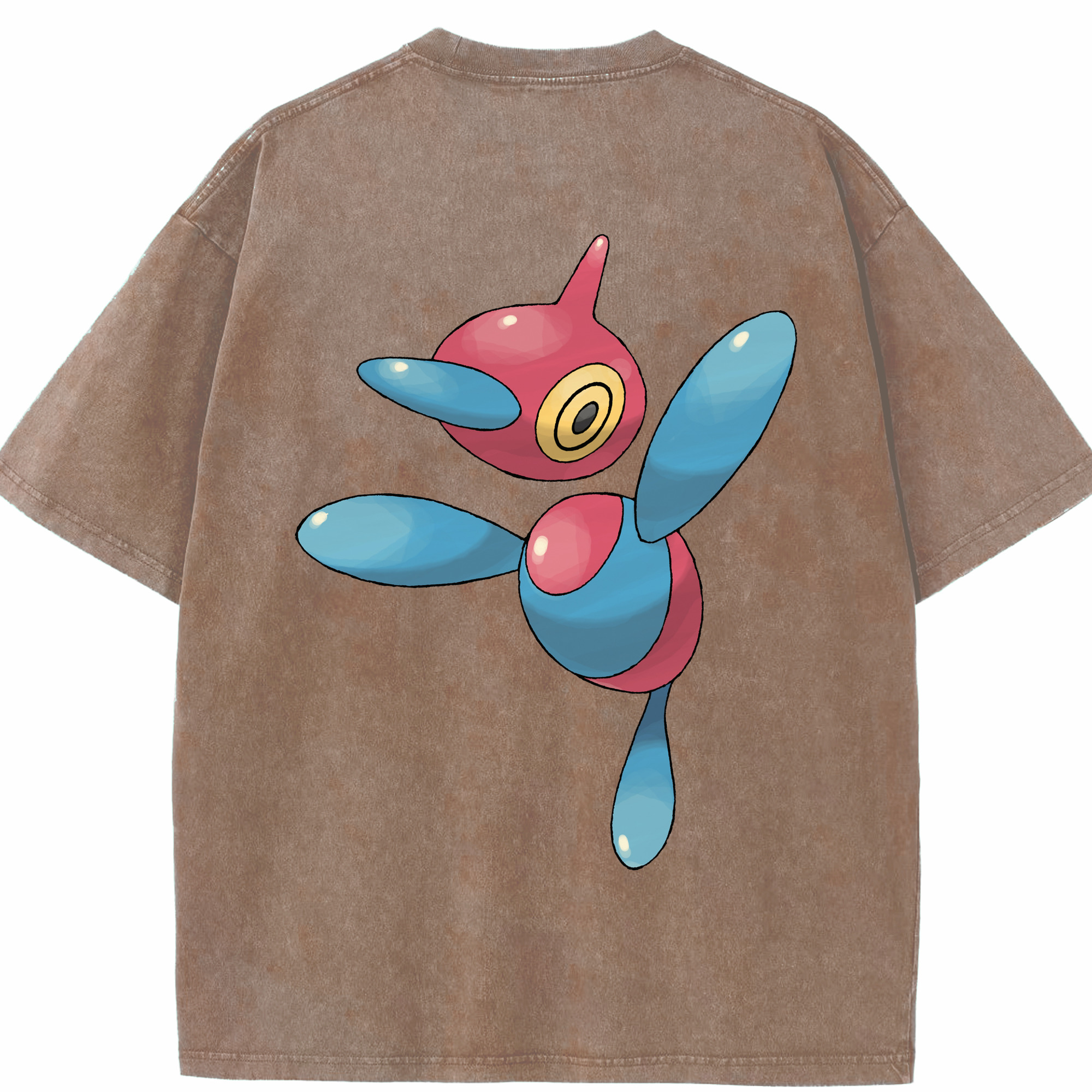 （画像用） ポケットモンスター Pokémon 綿100% ヴィンテージ風 半袖Tシャツ（背面プリント）