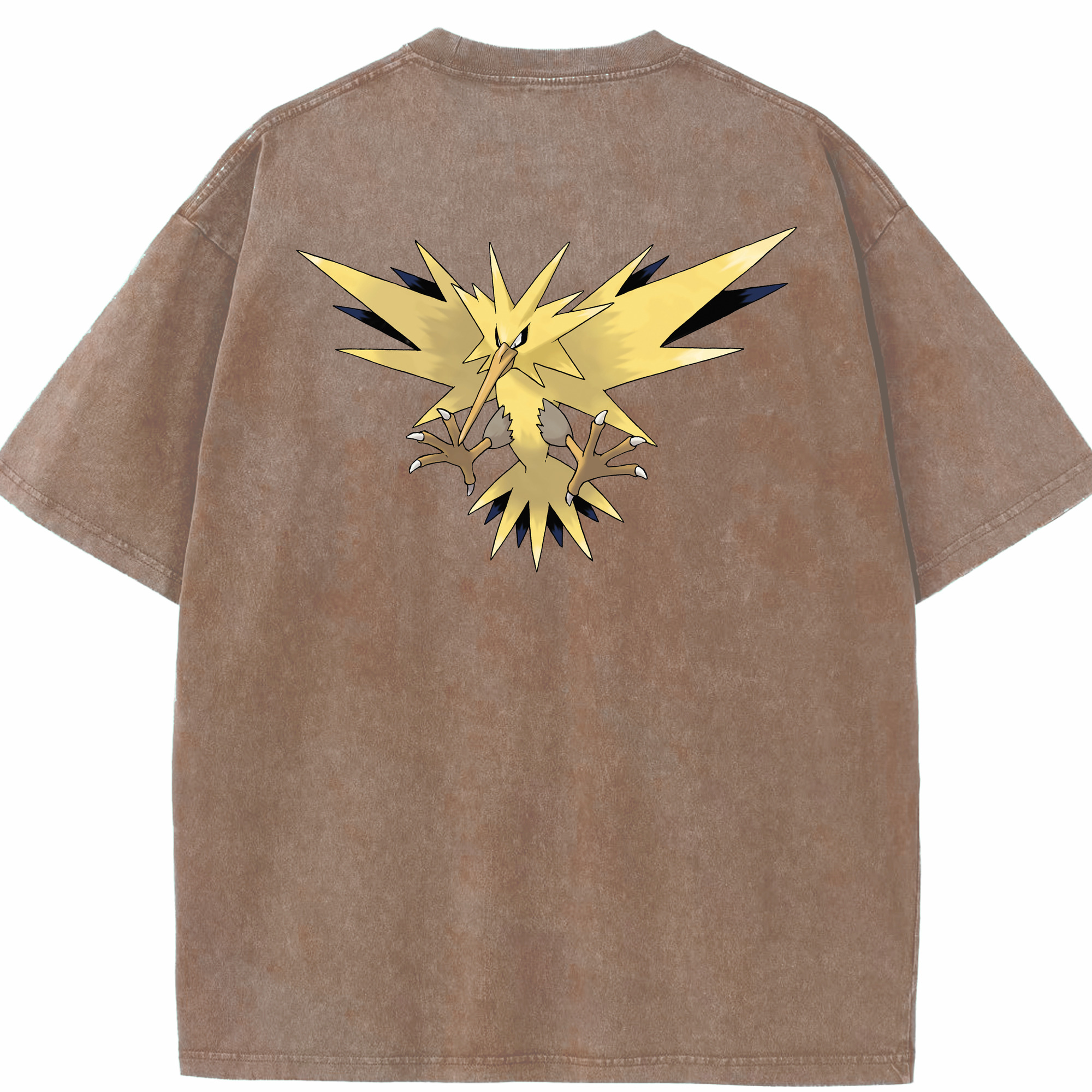 （画像用） ポケットモンスター Pokémon 綿100% ヴィンテージ風 半袖Tシャツ（背面プリント）