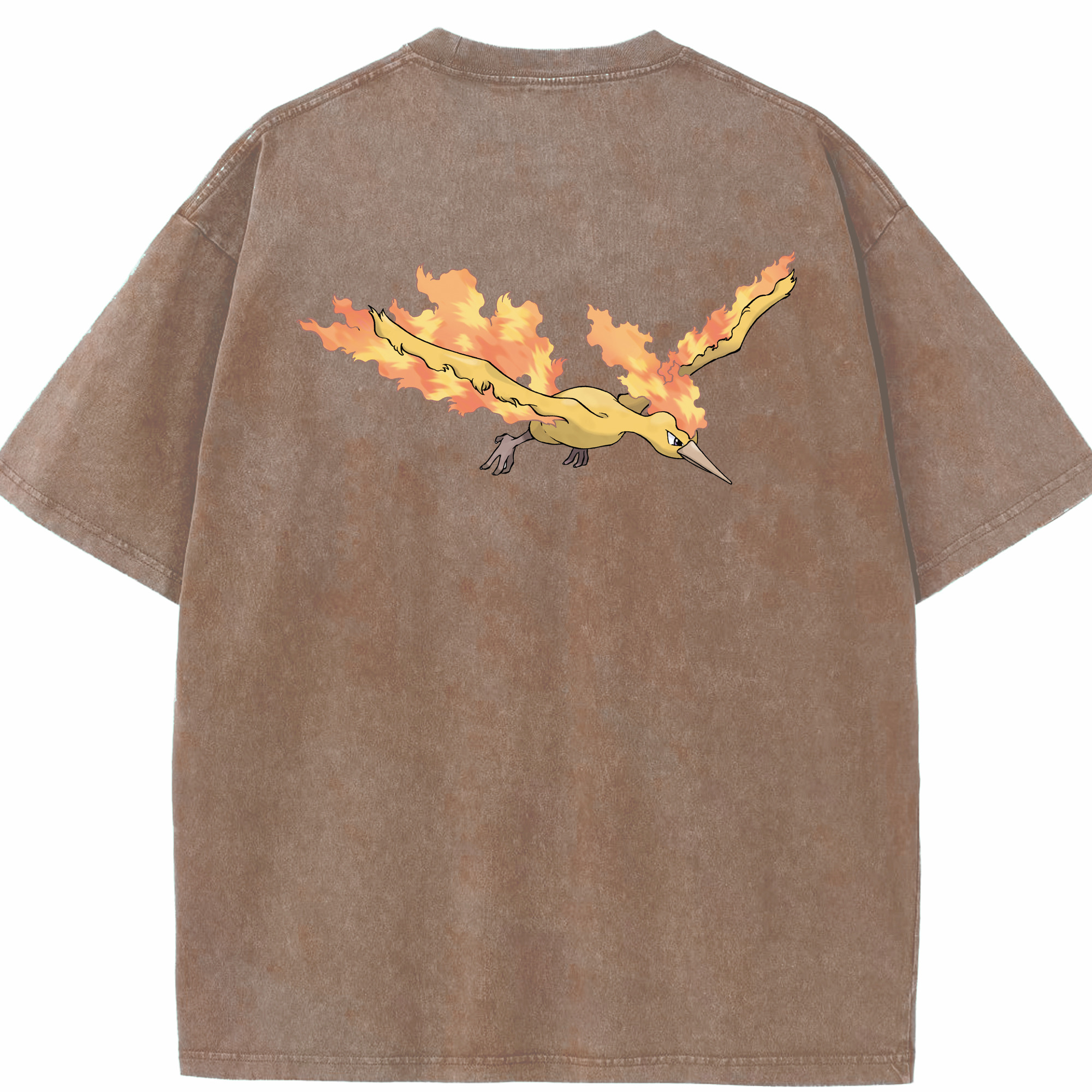 （画像用） ポケットモンスター Pokémon 綿100% ヴィンテージ風 半袖Tシャツ（背面プリント）