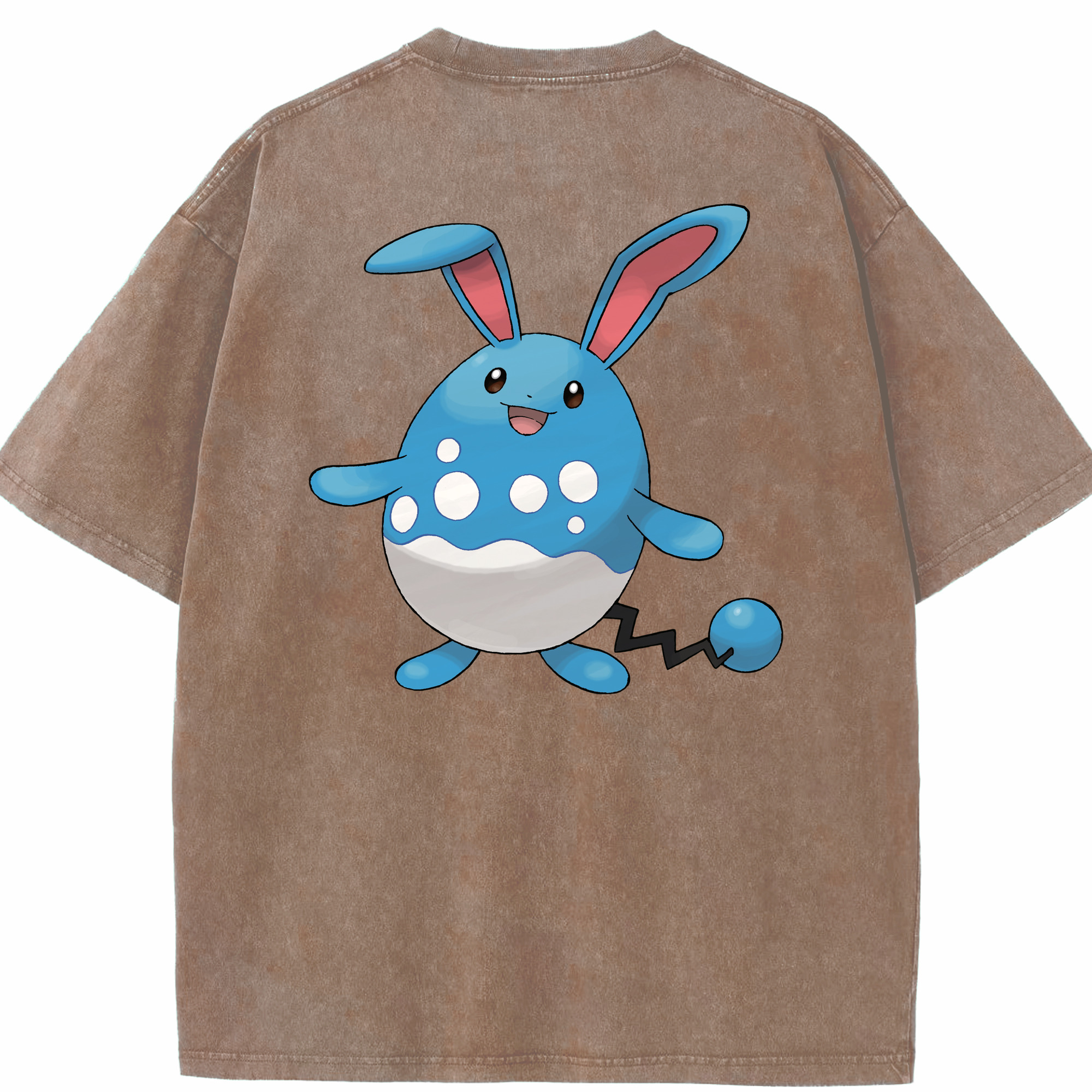 （画像用） ポケットモンスター Pokémon 綿100% ヴィンテージ風 半袖Tシャツ（背面プリント）