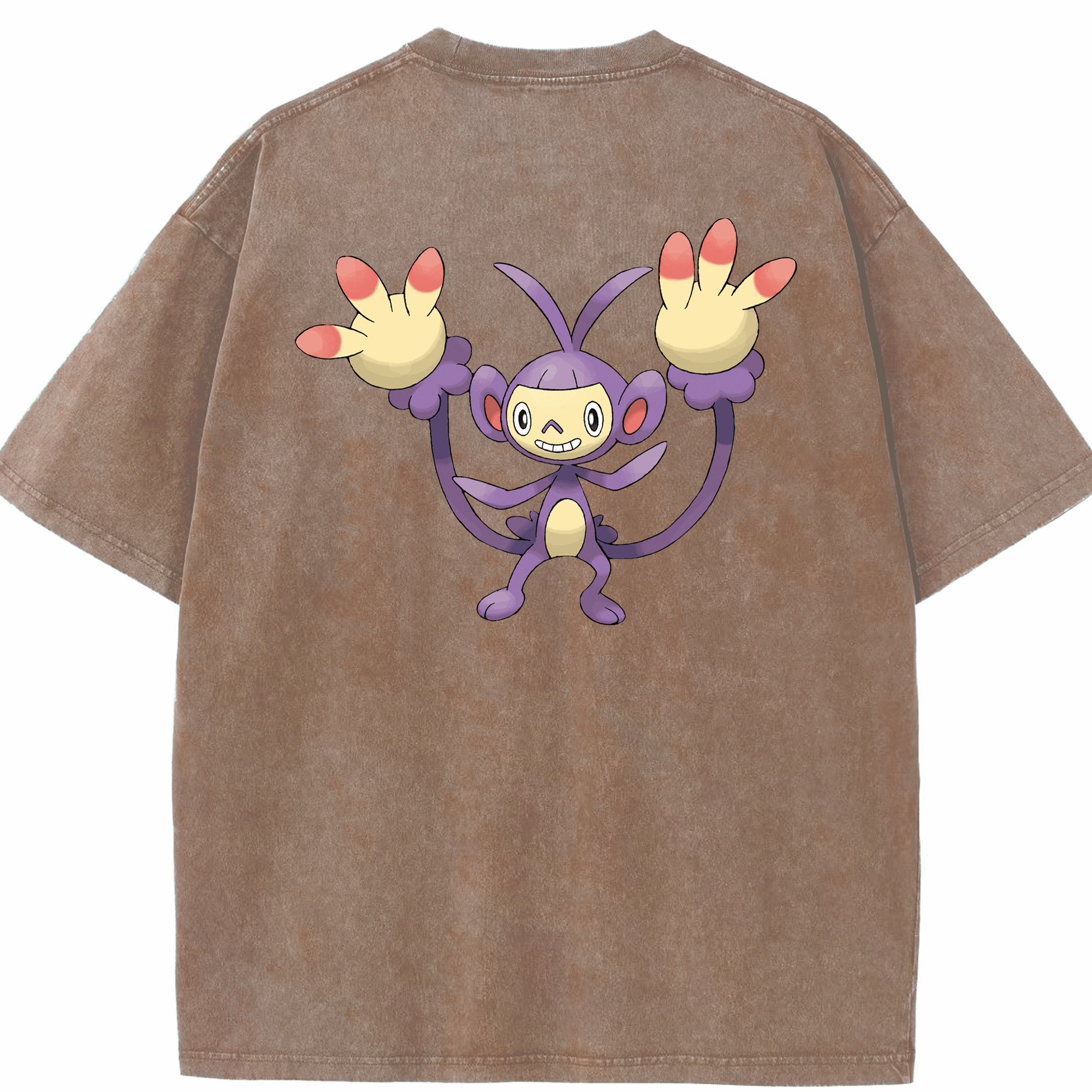 （画像用） ポケットモンスター Pokémon 綿100% ヴィンテージ風 半袖Tシャツ（背面プリント）