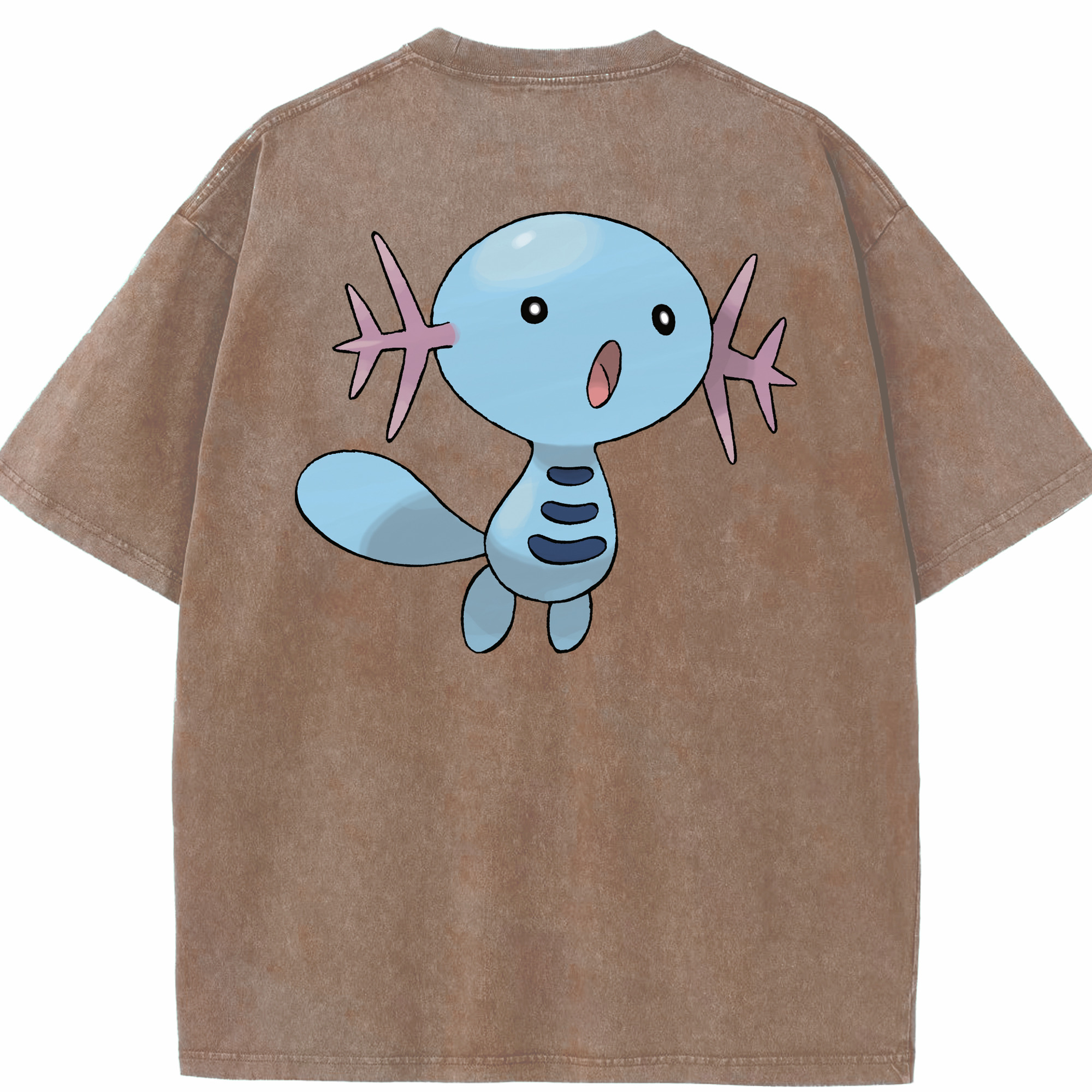 （画像用） ポケットモンスター Pokémon 綿100% ヴィンテージ風 半袖Tシャツ（背面プリント）