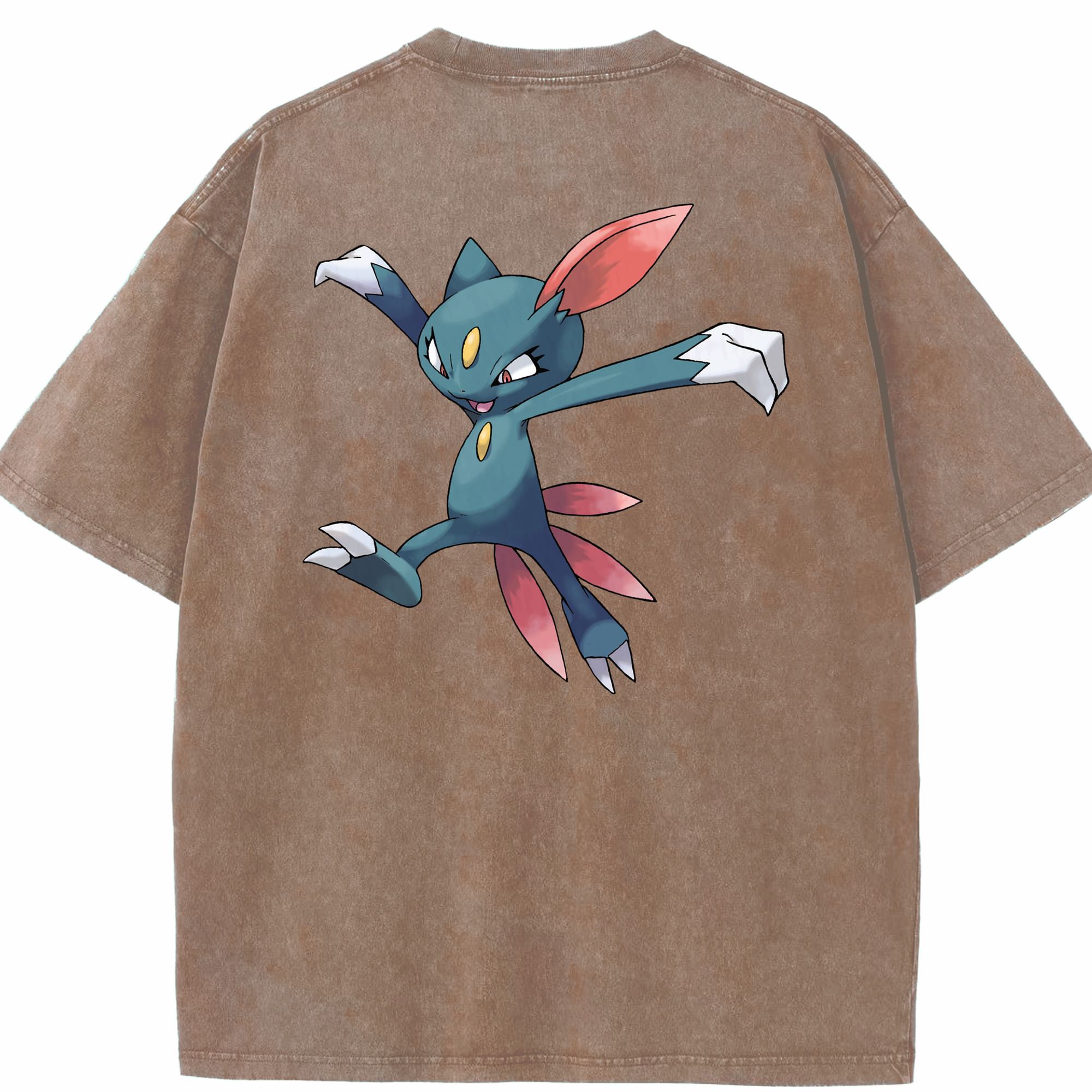 （画像用） ポケットモンスター Pokémon 綿100% ヴィンテージ風 半袖Tシャツ（背面プリント）