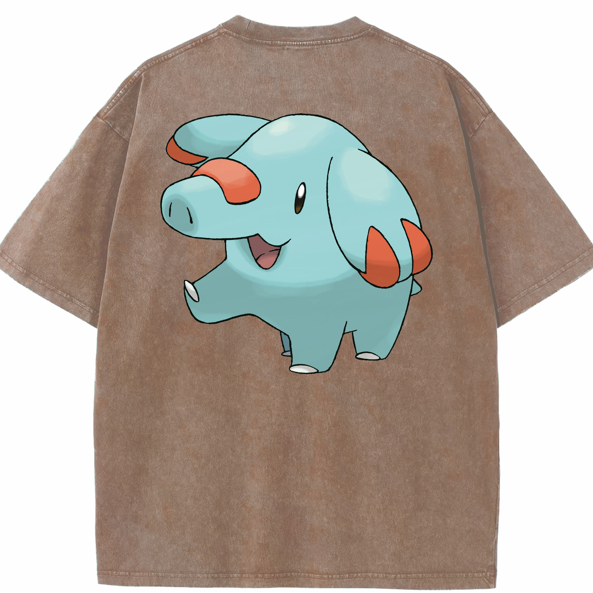 （画像用） ポケットモンスター Pokémon 綿100% ヴィンテージ風 半袖Tシャツ（背面プリント）