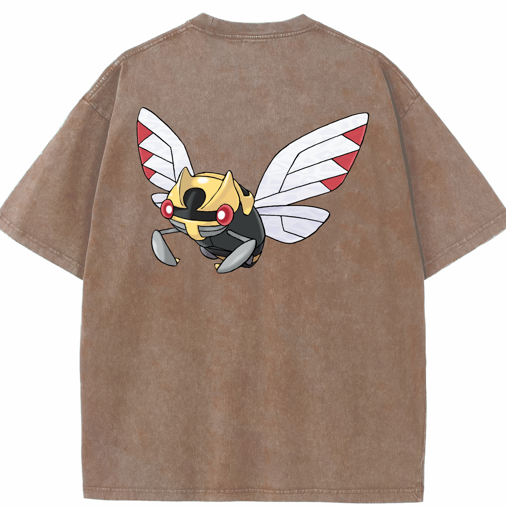 （画像用） ポケットモンスター Pokémon 綿100% ヴィンテージ風 半袖Tシャツ（背面プリント）