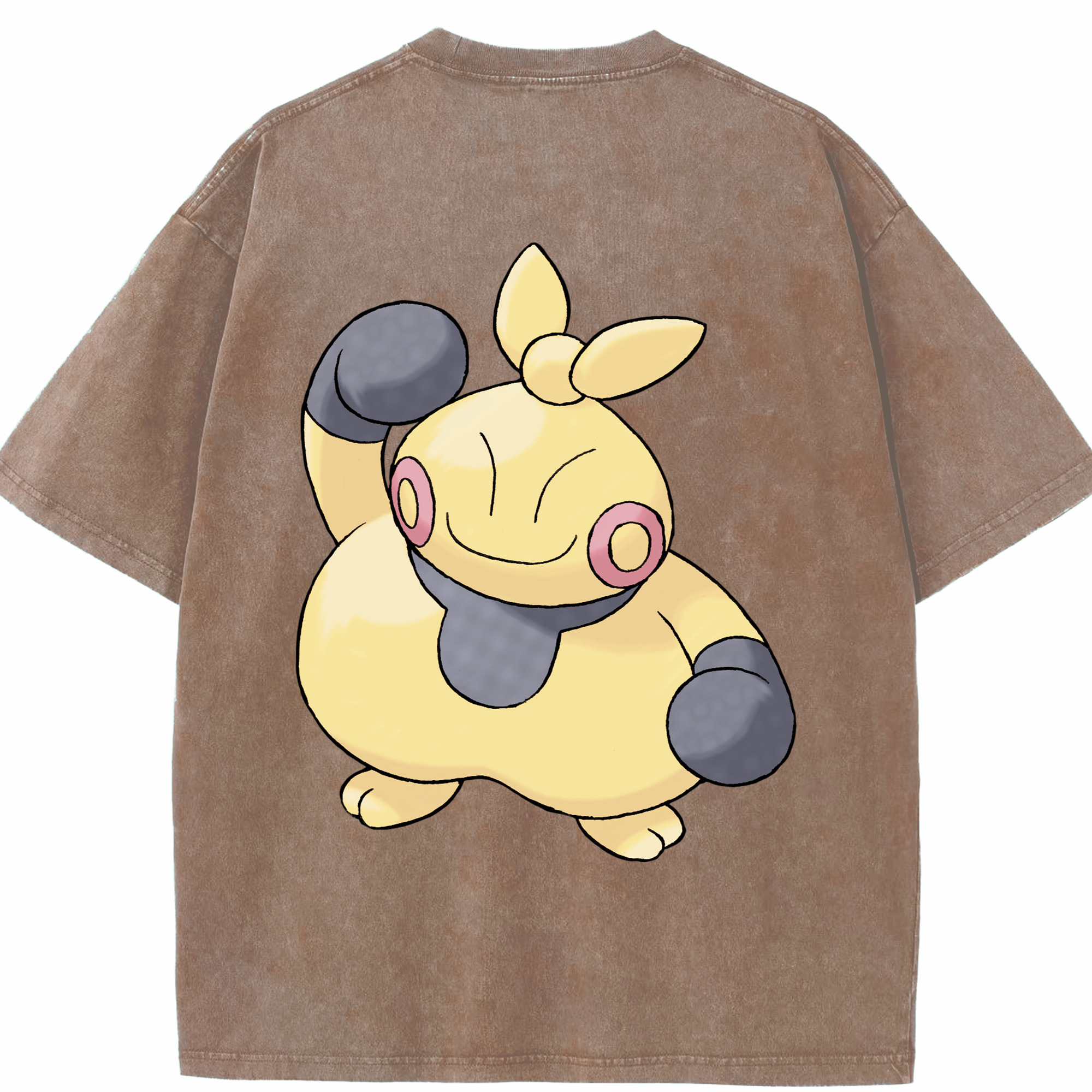 （画像用） ポケットモンスター Pokémon 綿100% ヴィンテージ風 半袖Tシャツ（背面プリント）