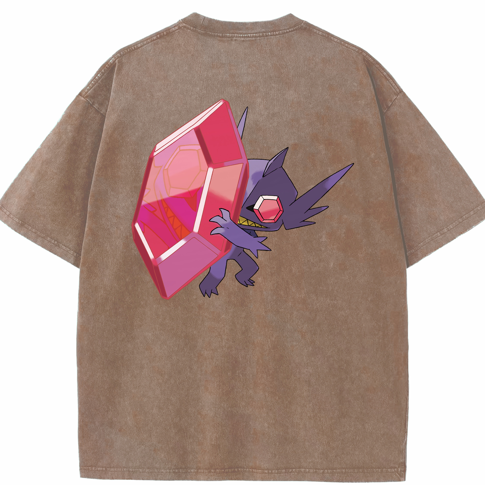 （画像用） ポケットモンスター Pokémon 綿100% ヴィンテージ風 半袖Tシャツ（背面プリント）