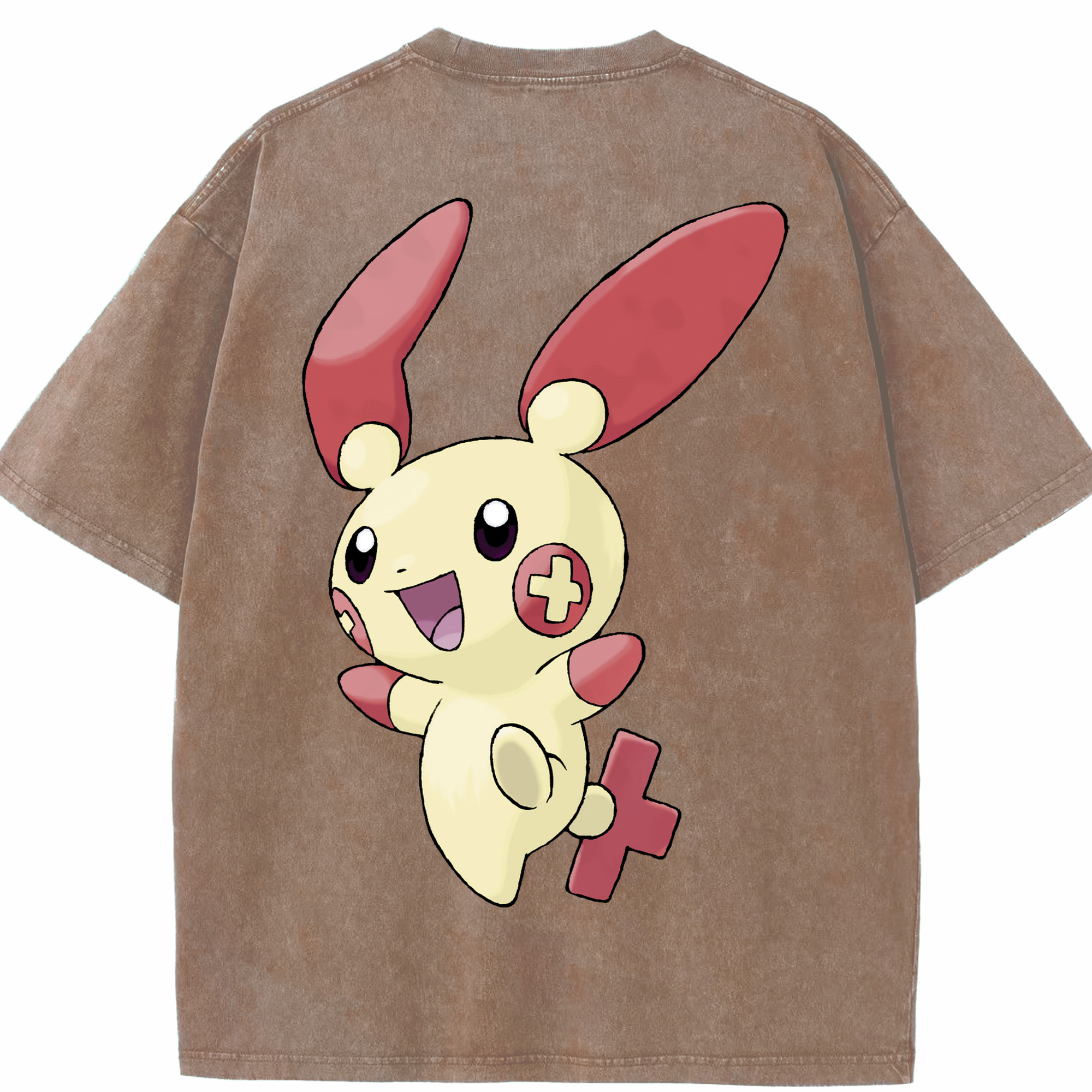 （画像用） ポケットモンスター Pokémon 綿100% ヴィンテージ風 半袖Tシャツ（背面プリント）