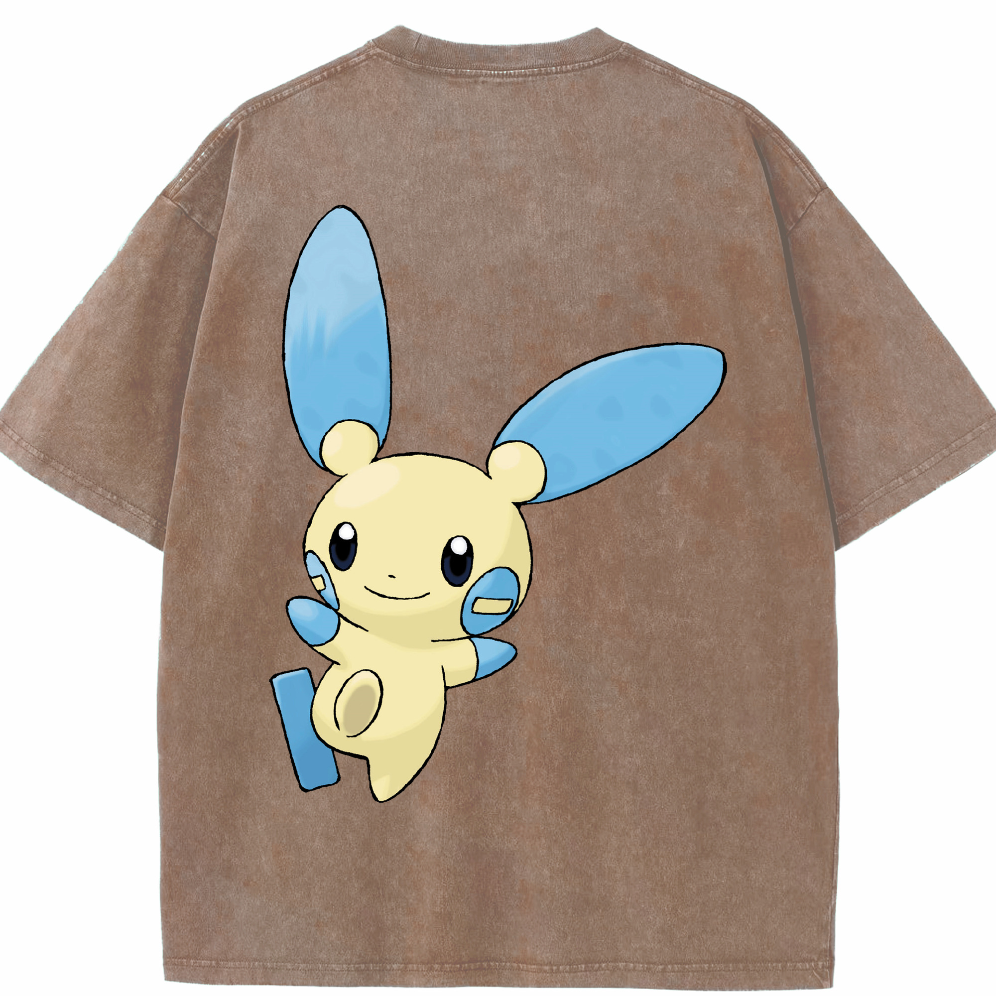 （画像用） ポケットモンスター Pokémon 綿100% ヴィンテージ風 半袖Tシャツ（背面プリント）