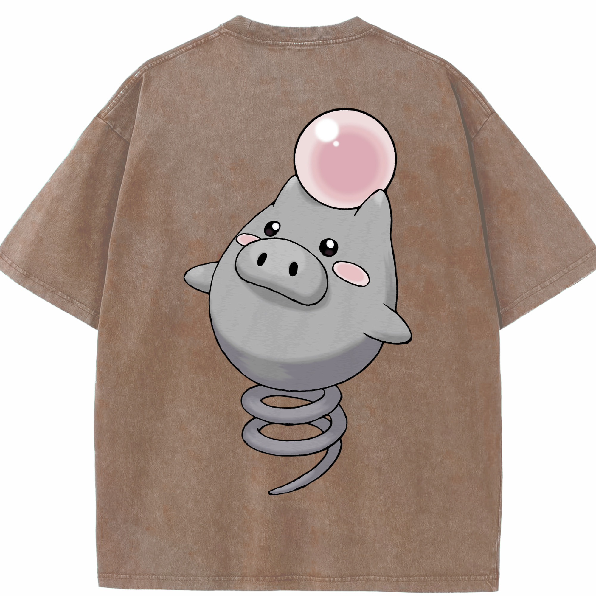 （画像用） ポケットモンスター Pokémon 綿100% ヴィンテージ風 半袖Tシャツ（背面プリント）