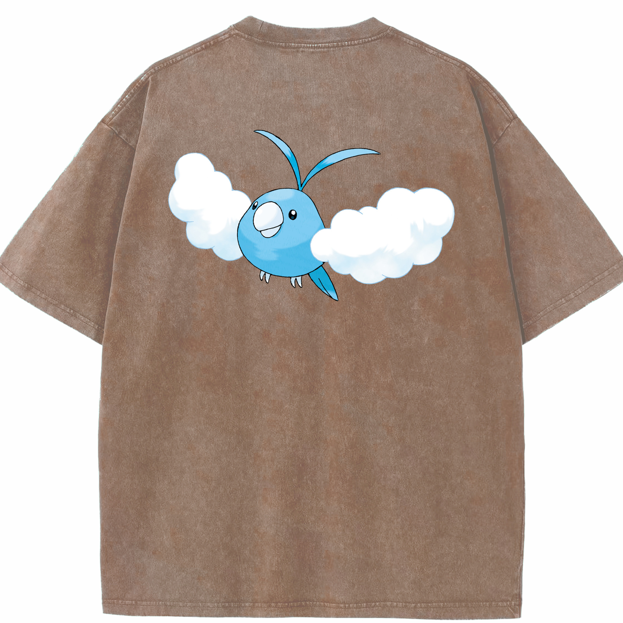 （画像用） ポケットモンスター Pokémon 綿100% ヴィンテージ風 半袖Tシャツ（背面プリント）