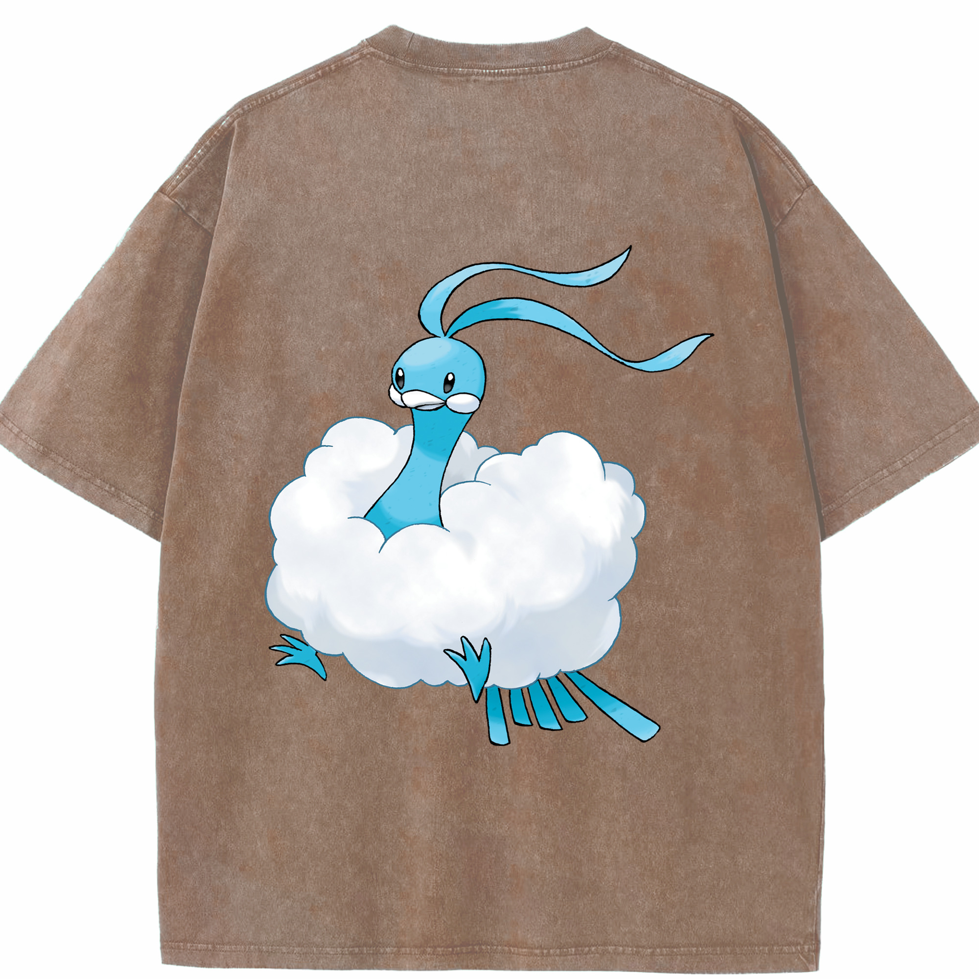 （画像用） ポケットモンスター Pokémon 綿100% ヴィンテージ風 半袖Tシャツ（背面プリント）