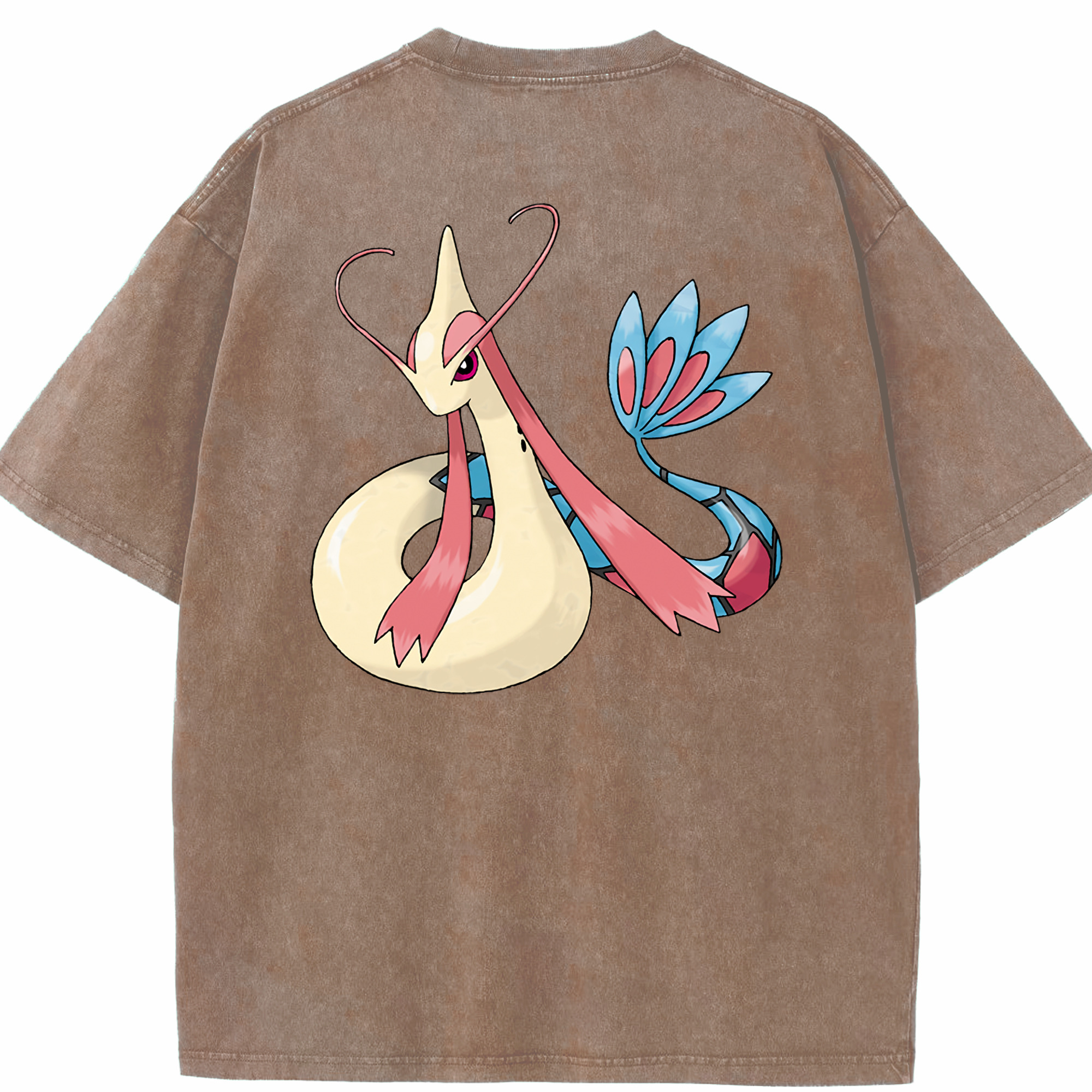 （画像用） ポケットモンスター Pokémon 綿100% ヴィンテージ風 半袖Tシャツ（背面プリント）