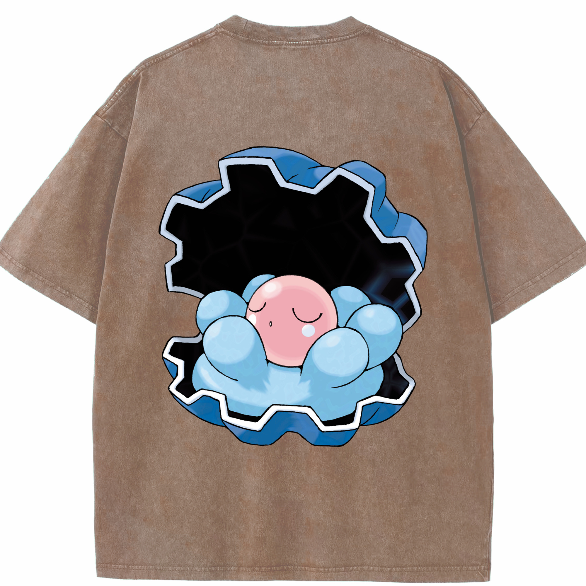 （画像用） ポケットモンスター Pokémon 綿100% ヴィンテージ風 半袖Tシャツ（背面プリント）