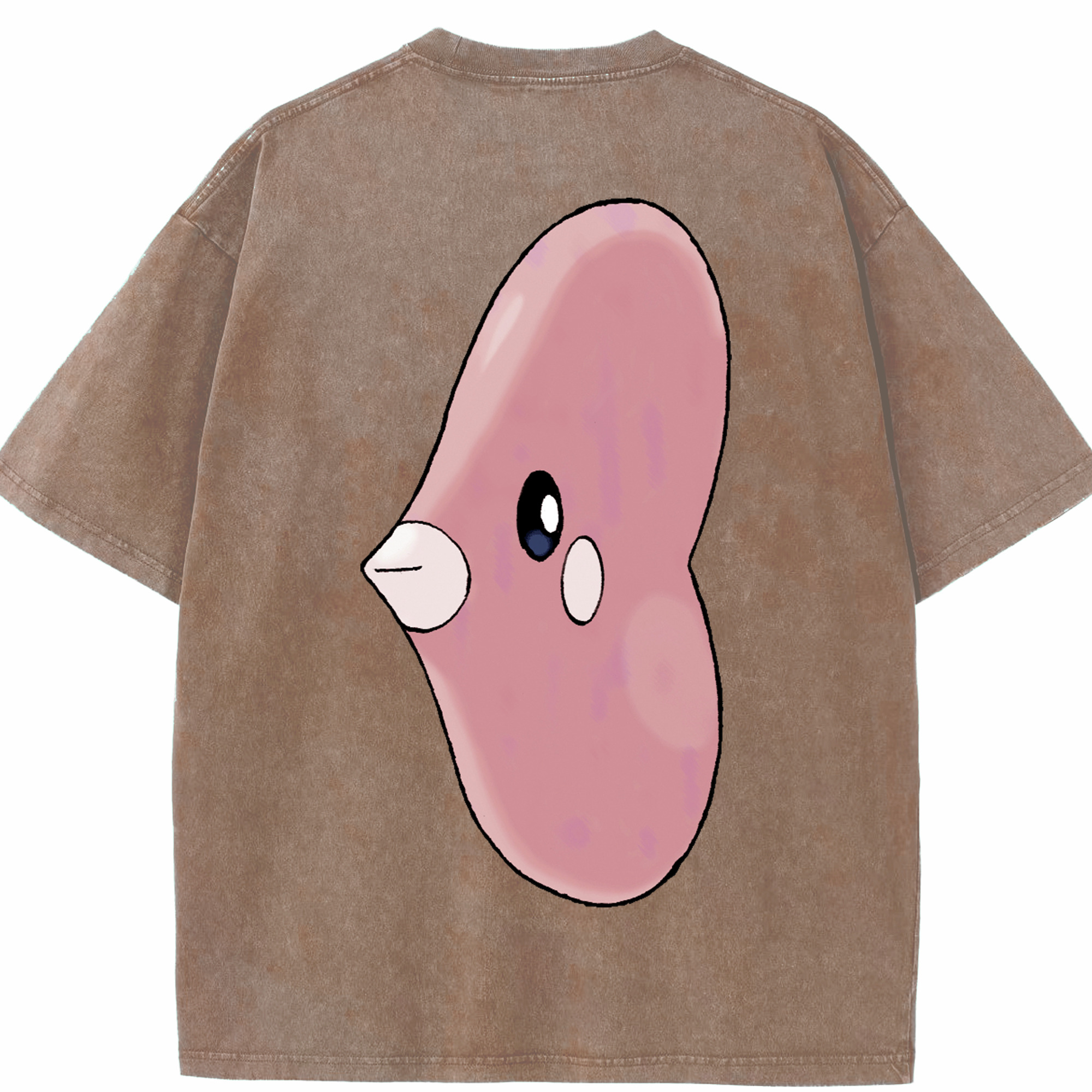 （画像用） ポケットモンスター Pokémon 綿100% ヴィンテージ風 半袖Tシャツ（背面プリント）