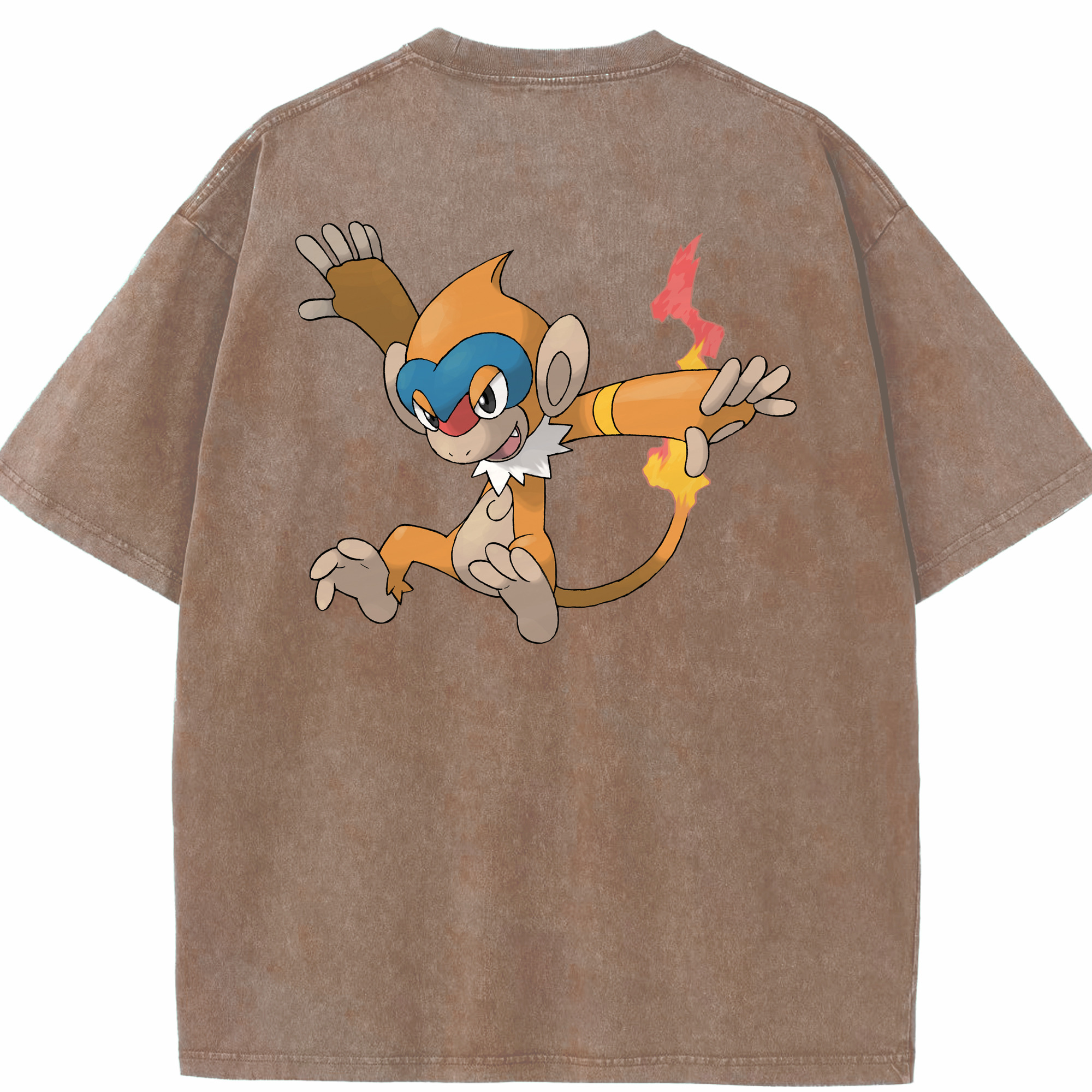 （画像用） ポケットモンスター Pokémon 綿100% ヴィンテージ風 半袖Tシャツ（背面プリント）