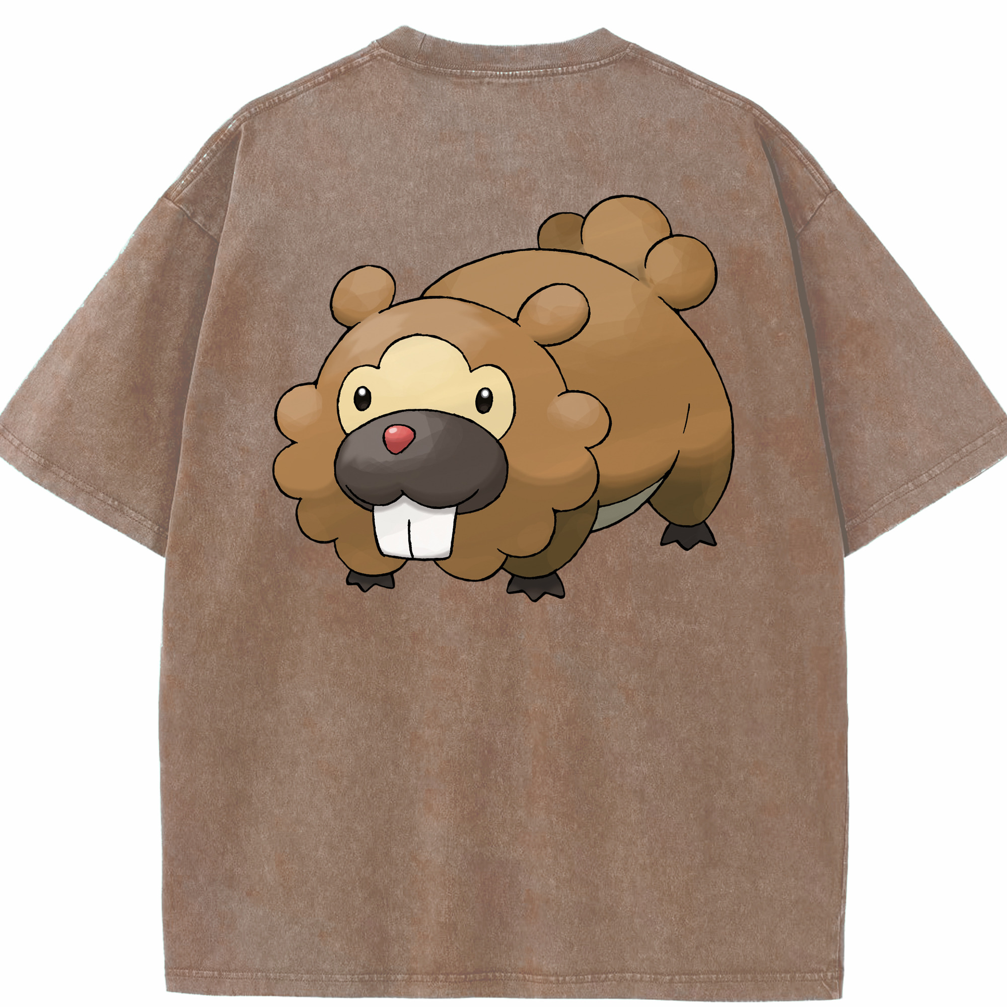 （画像用） ポケットモンスター Pokémon 綿100% ヴィンテージ風 半袖Tシャツ（背面プリント）