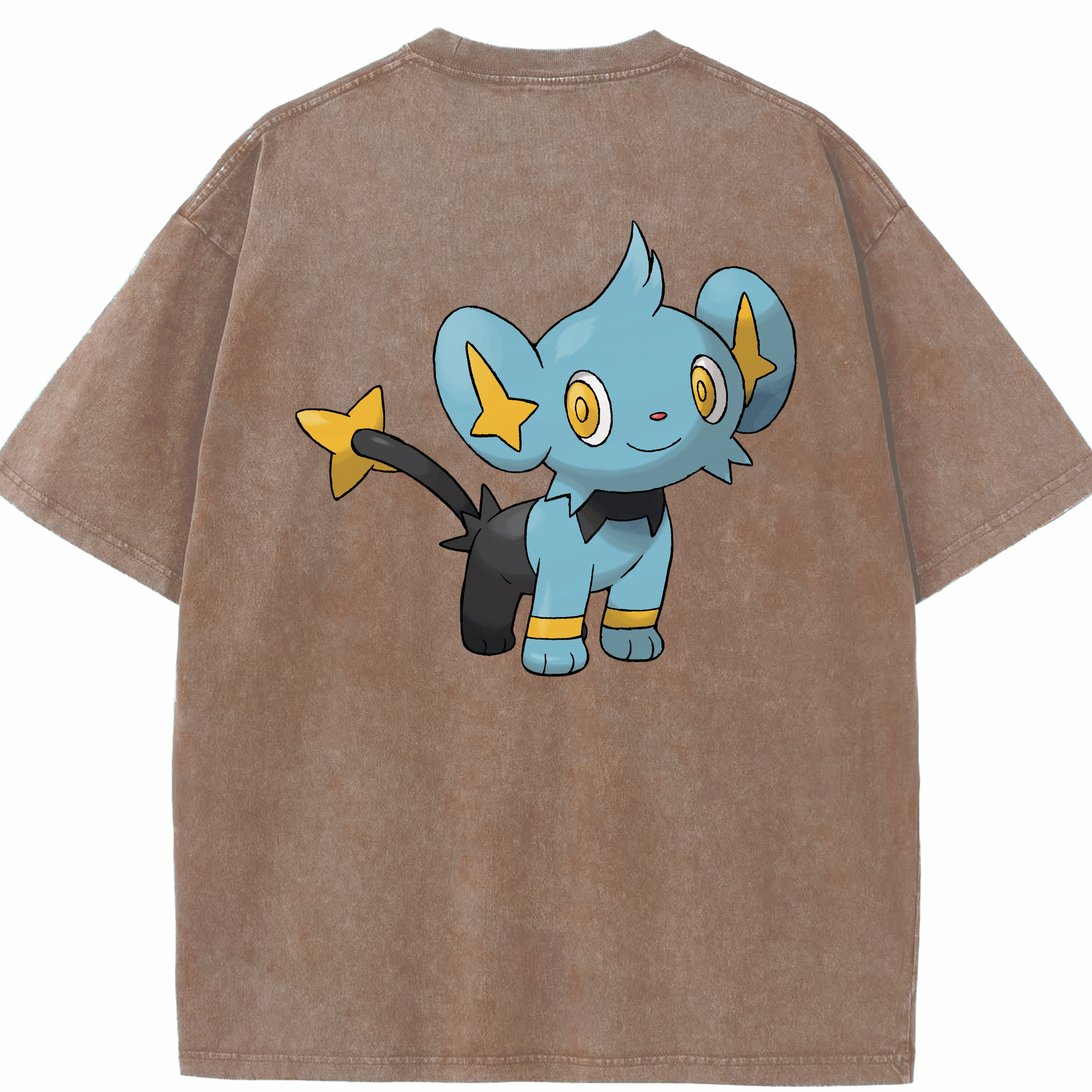 （画像用） ポケットモンスター Pokémon 綿100% ヴィンテージ風 半袖Tシャツ（背面プリント）