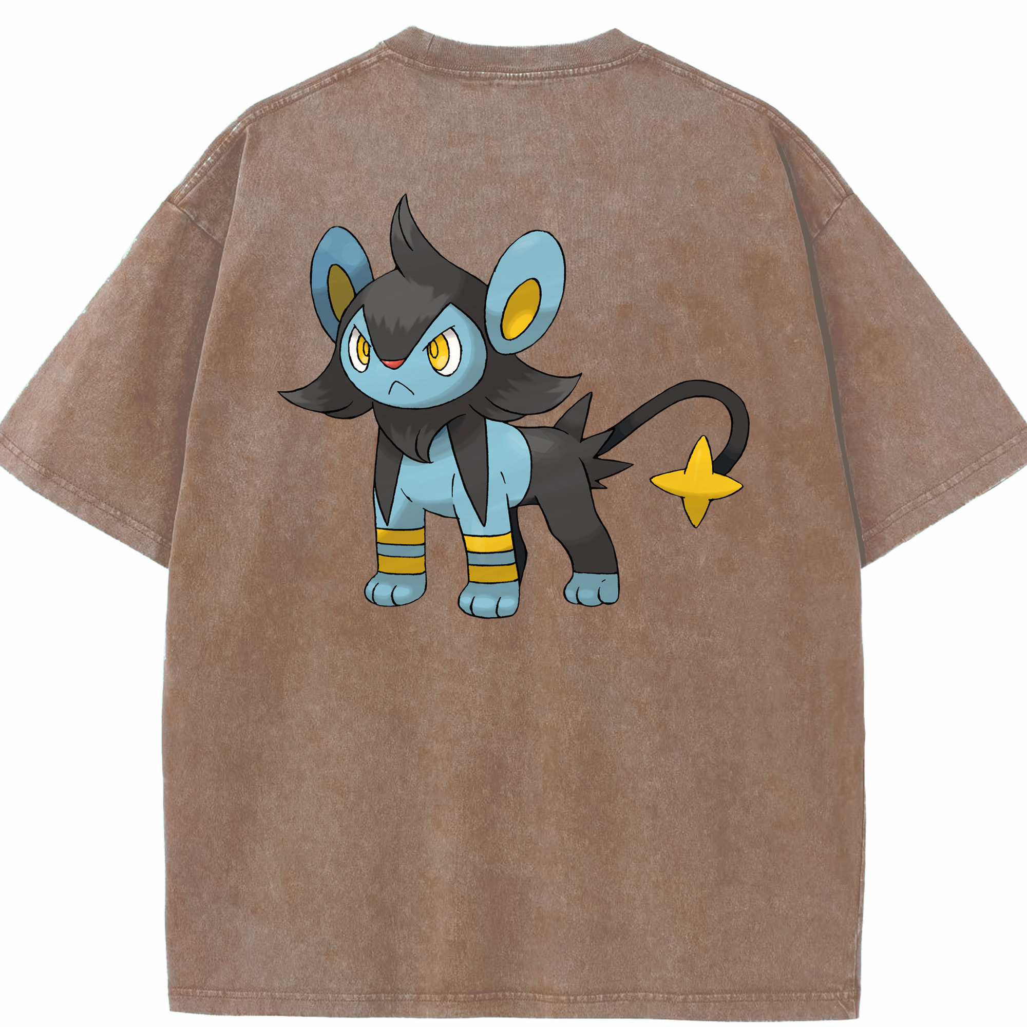 （画像用） ポケットモンスター Pokémon 綿100% ヴィンテージ風 半袖Tシャツ（背面プリント）